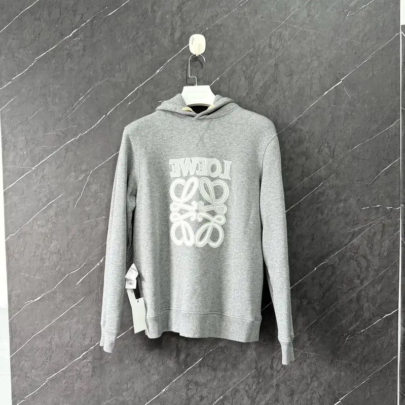 Loewe Loewe Gray Cotton Women's Knit Hoodie 0089 Size S / US 4 / IT 40 - 1 Thumbnail