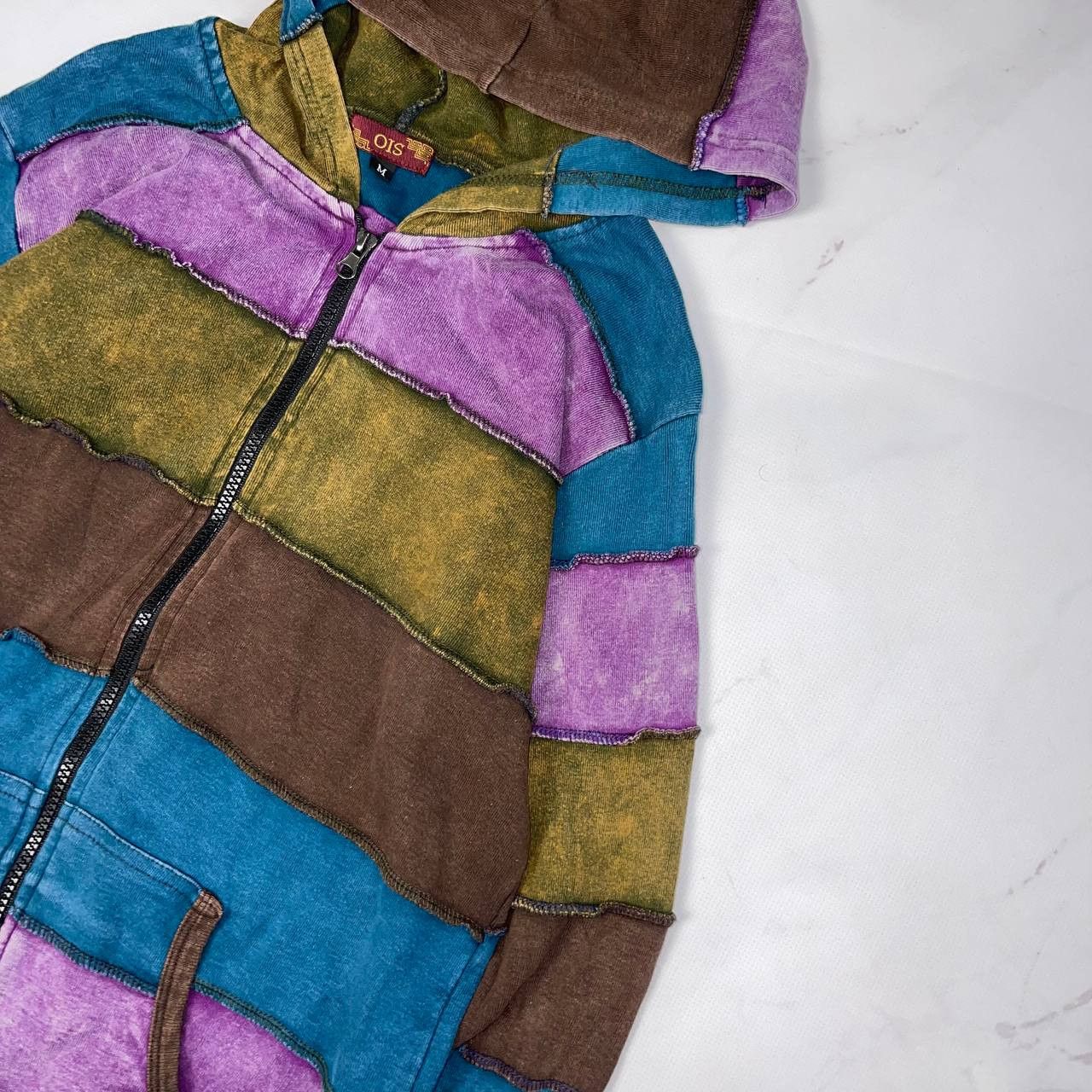 Japanese Brand Japanesse Brand patchwork Archival Y2K Hoodi Avant-Garde Size US M / EU 48-50 / 2 - 5 Thumbnail