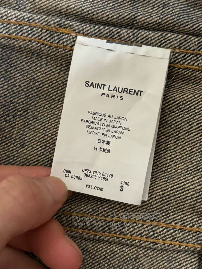 Saint Laurent Paris Saint Laurent Paris Denim Jacket Size S / US 4 / IT 40 - 6 Thumbnail