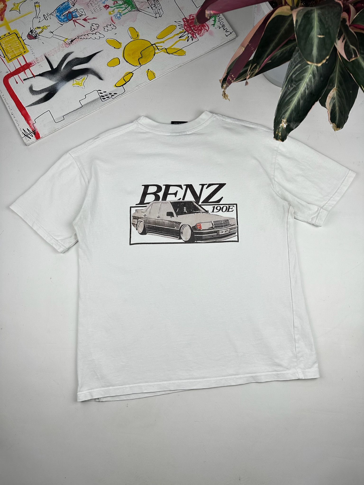 Vintage Y2K Mercedes Benz 190E Tee Size US M / EU 48-50 / 2 - 1 Thumbnail