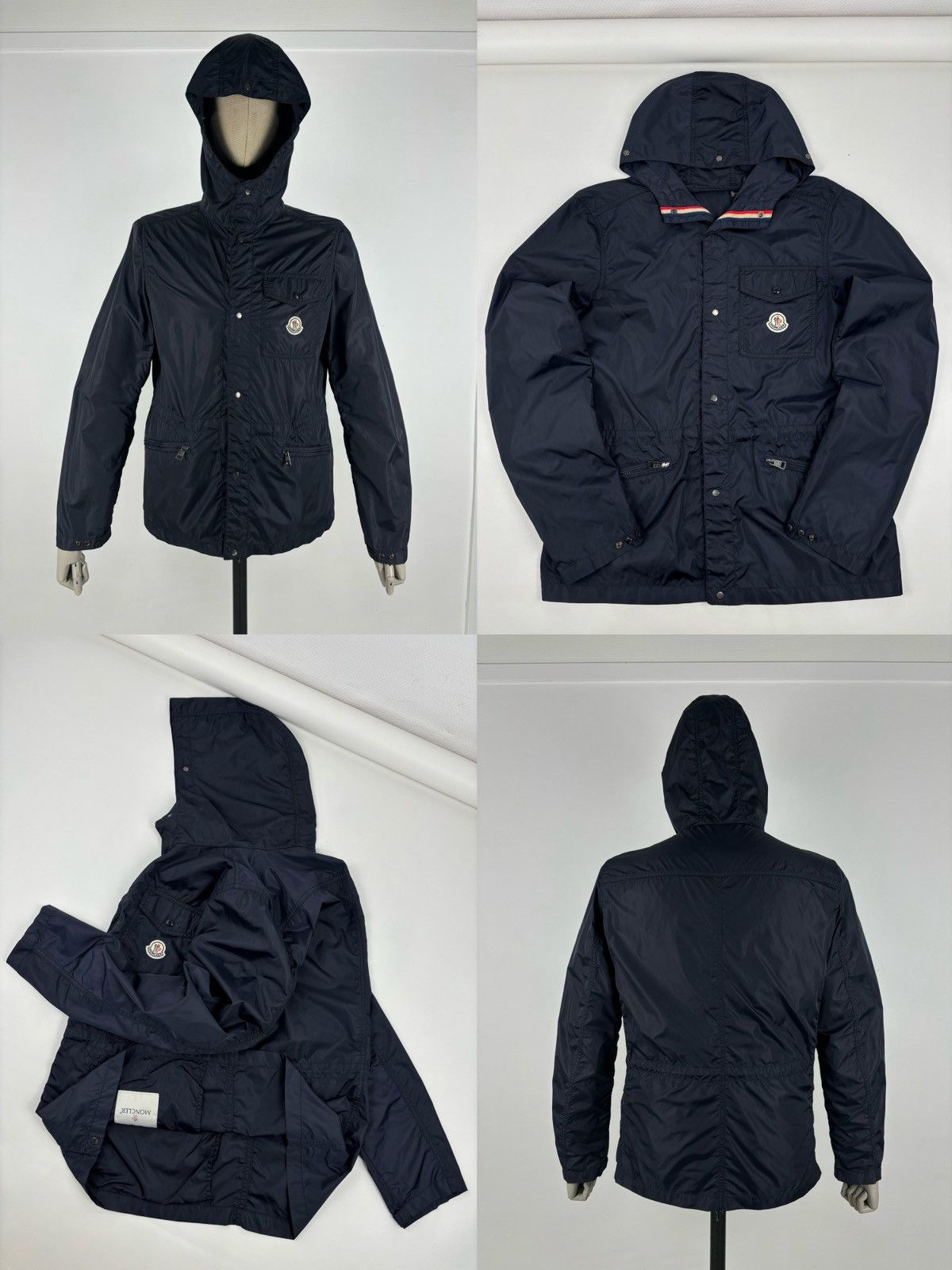 Moncler RARE ROY Front Patch Pocket Nylon Rain Hooded Jacket Bomber Windbreaker Size US M / EU 48-50 / 2 - 1 Thumbnail