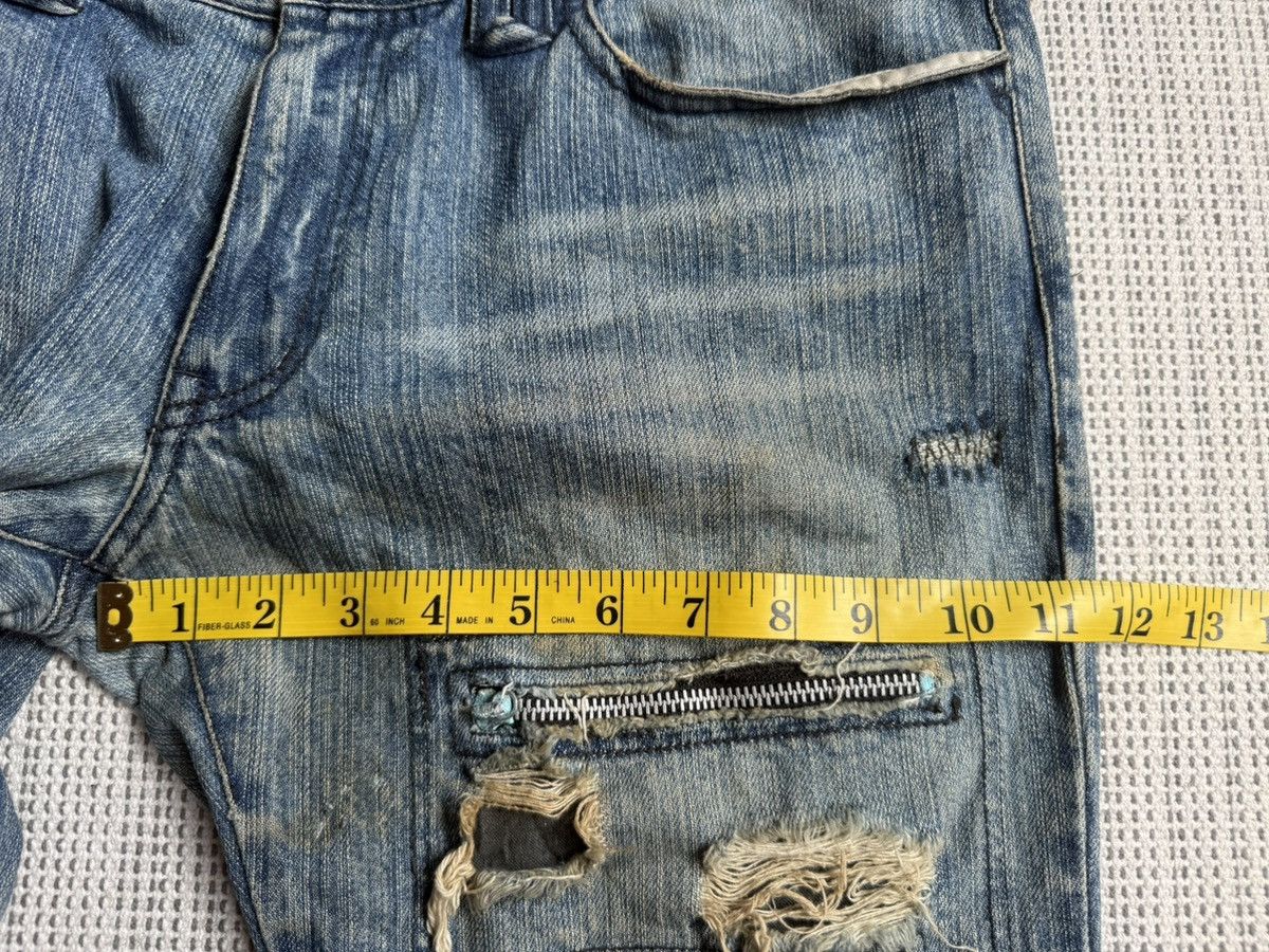 Japanese Brand EDGE RUPERT distressed y2k/punk flare jeans Size US 34 / EU 50 - 20 Thumbnail