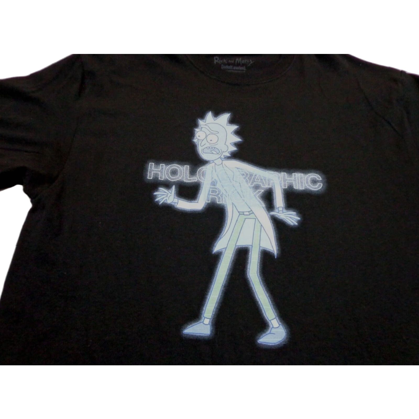 Ripple Junction Rick And Morty T Shirt Black ‘Holographic Rick’ Graphic Tee L Mens Large Size US L / EU 52-54 / 3 - 1 Thumbnail