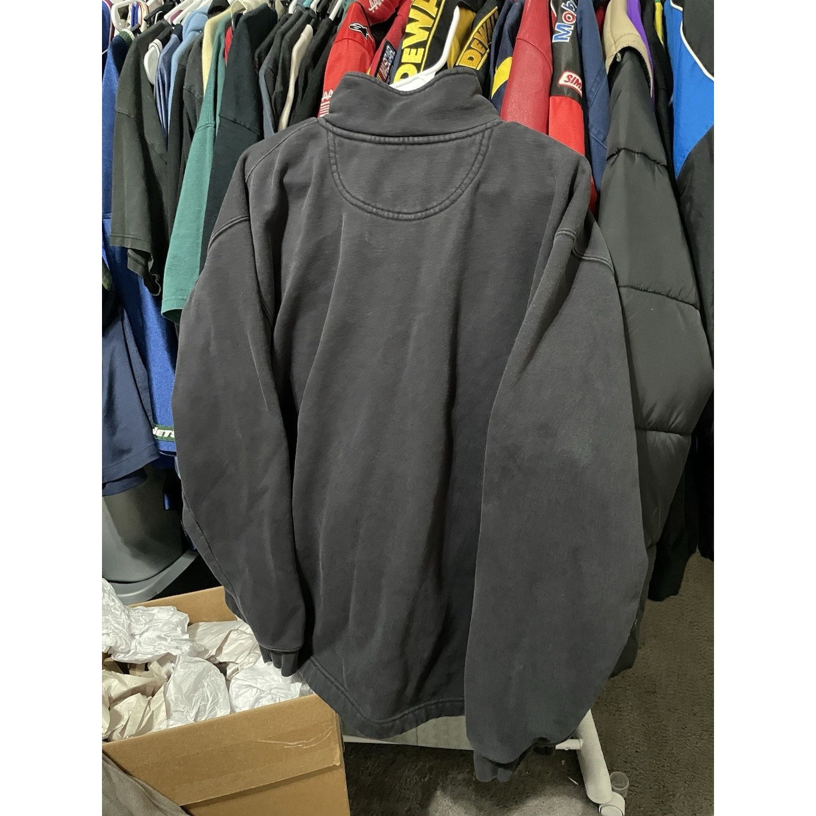 Carhartt Size XL-VTG Carhartt Men’s Quarter Zip Black Neck Pullover Size US XL / EU 56 / 4 - 2 Thumbnail