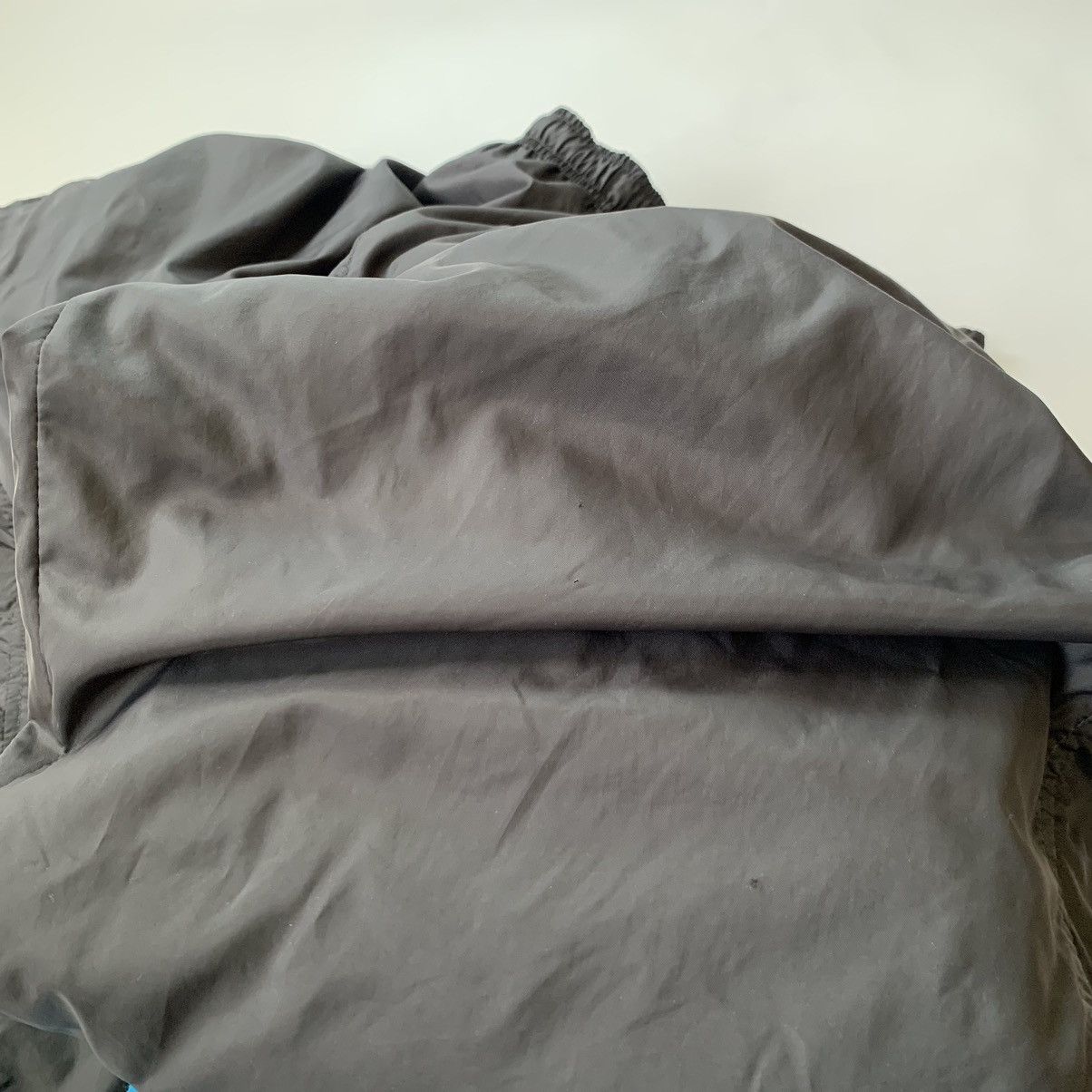 Other 90's NYLON NIKE BAGGY BUTTON TRACK PANTS Y2K SWOOSH LOGO Size US 38 / EU 54 - 10 Thumbnail