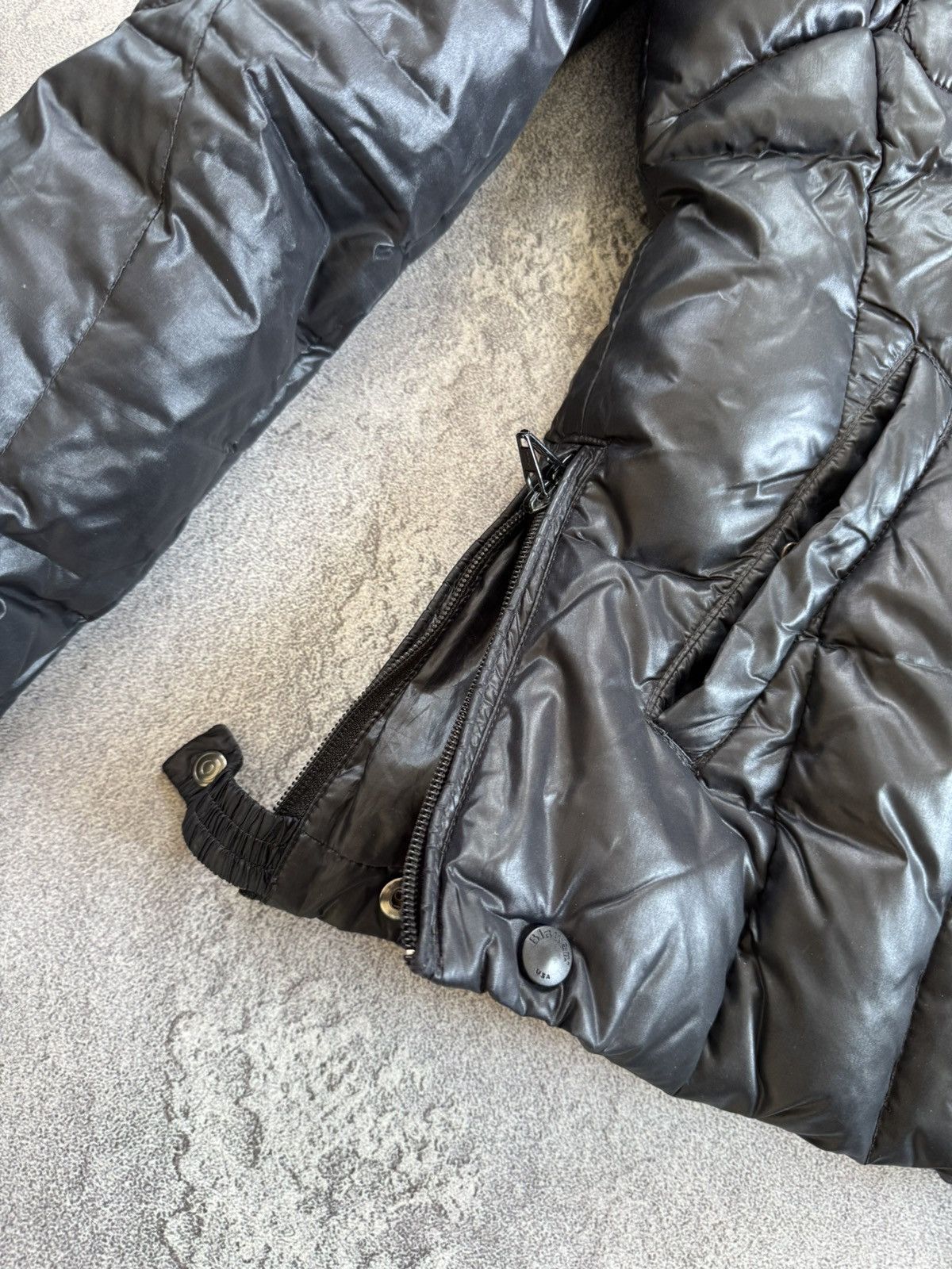 Vintage Blauer USA L black down zip puffer jacket quilted Size L / US 10 / IT 46 - 9 Thumbnail
