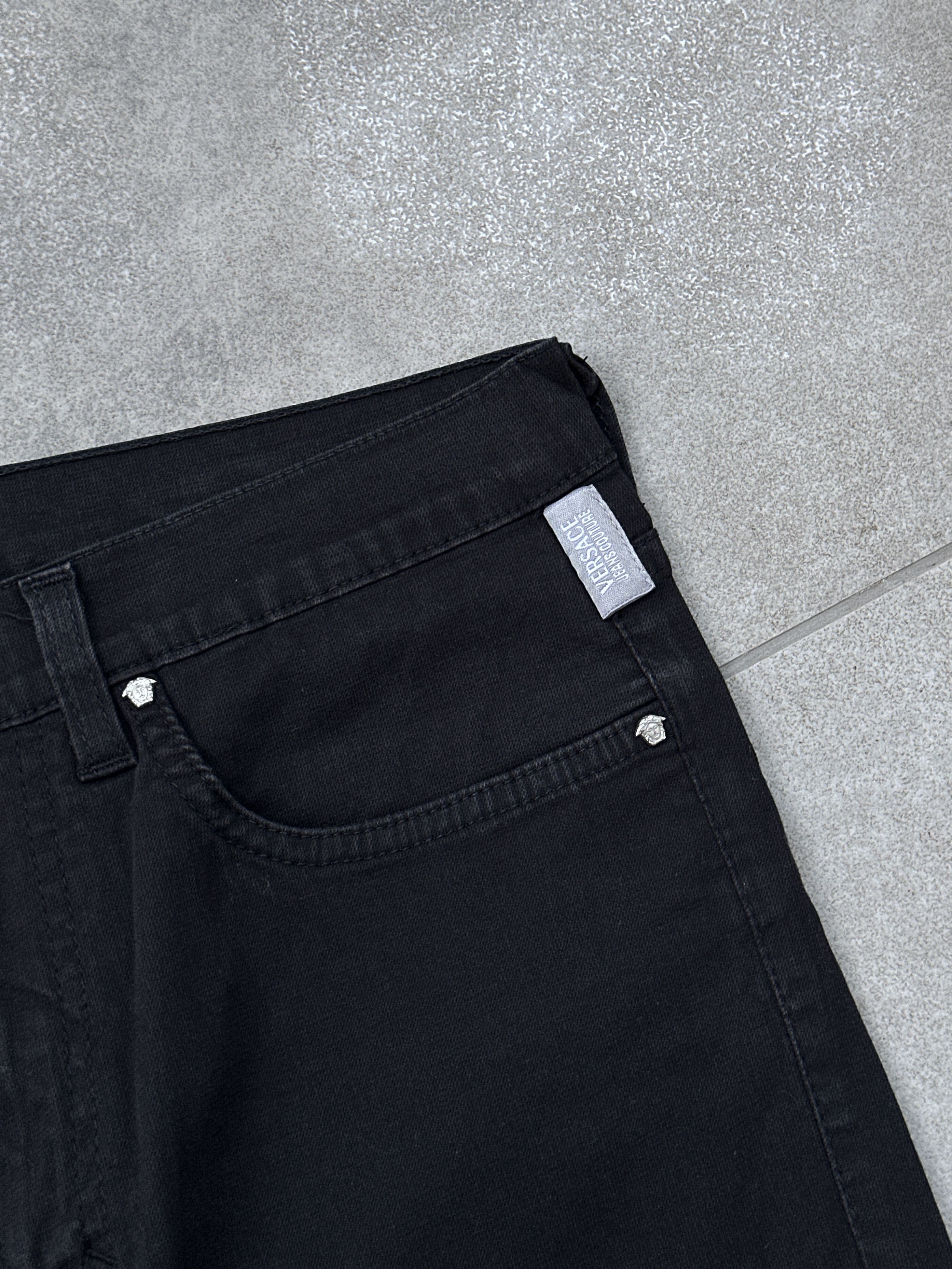 Versace Vintage Versace Jeans Couture Black Trousers Pants Size 27" / US 4 / IT 40 - 6 Thumbnail
