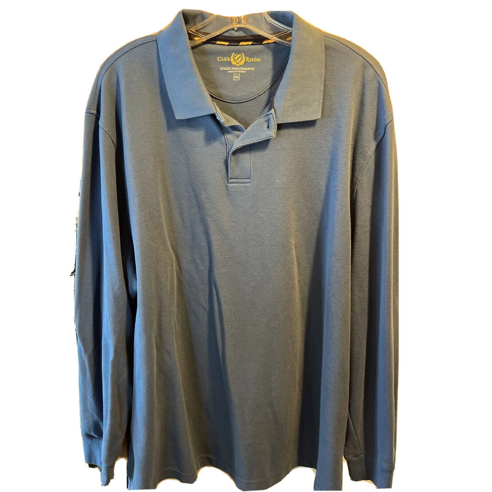Club Room Club Room Men’s XXL Blue LS Button Cotton Blend Polo Shirt Size US XXL / EU 58 / 5 - 1 Thumbnail