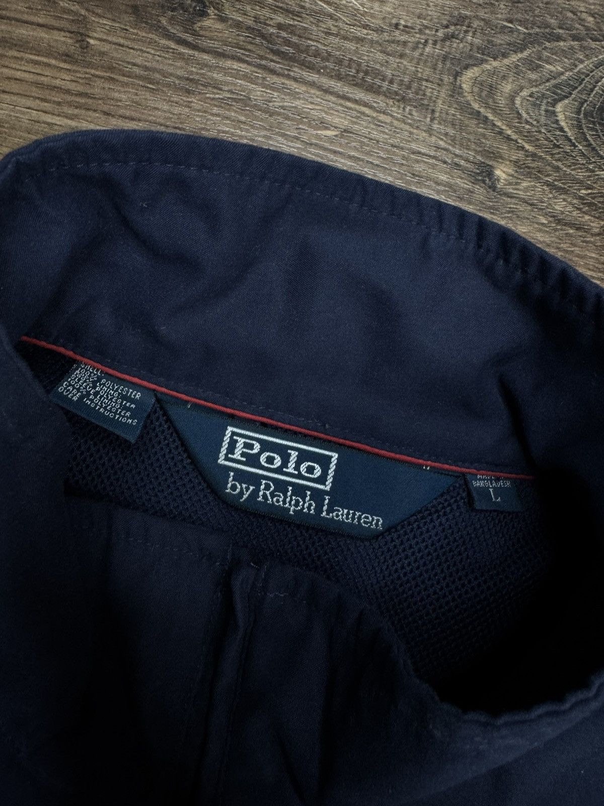 Polo Ralph Lauren × Ralph Lauren Polo Ralph Lauren Vintage Baggy Nylon Anorak Track Jacket Size US L / EU 52-54 / 3 - 3 Thumbnail