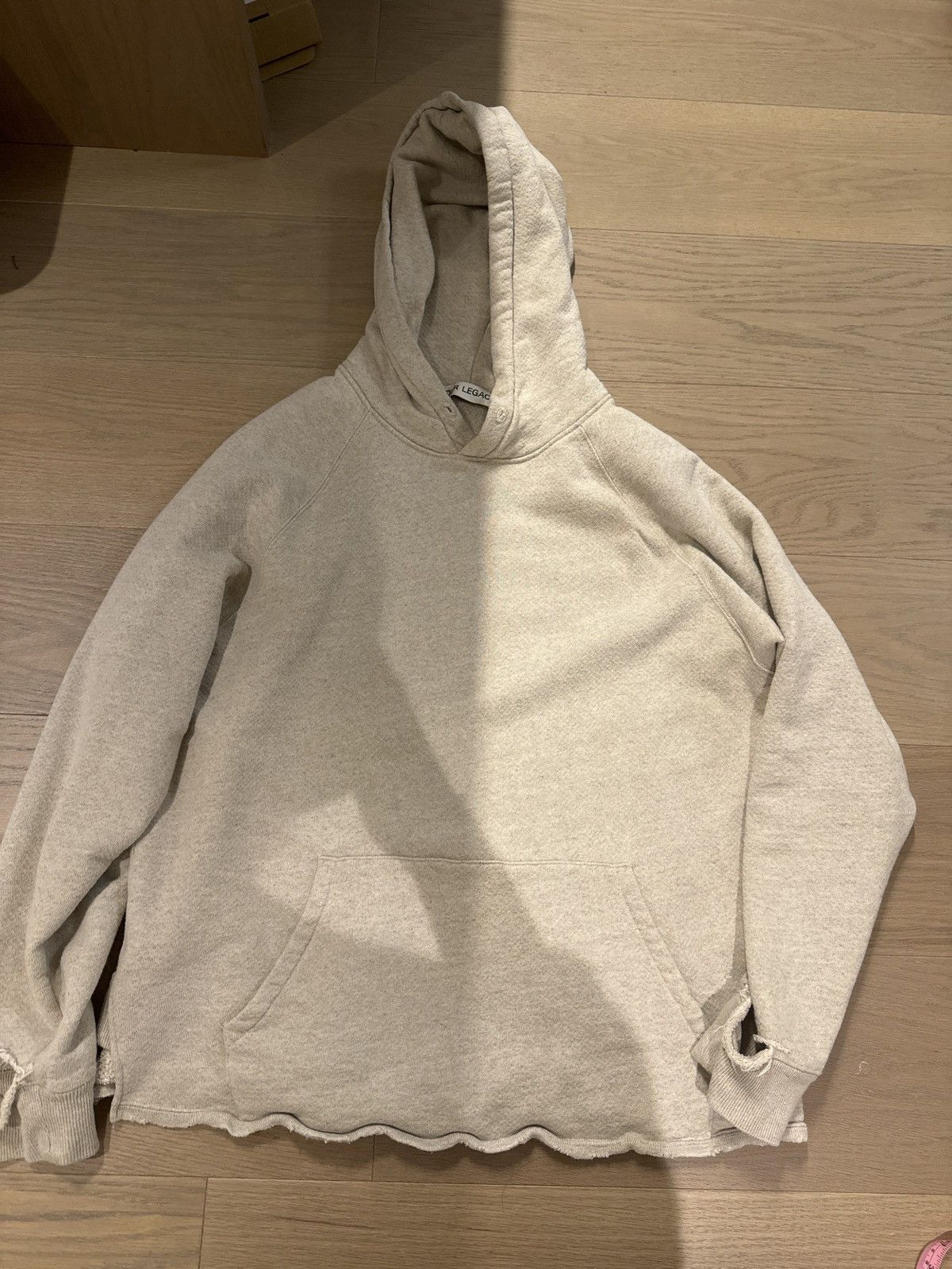 image of Our Legacy Slash Hoodie 48 in Oatmeal, Men's (Size Medium)