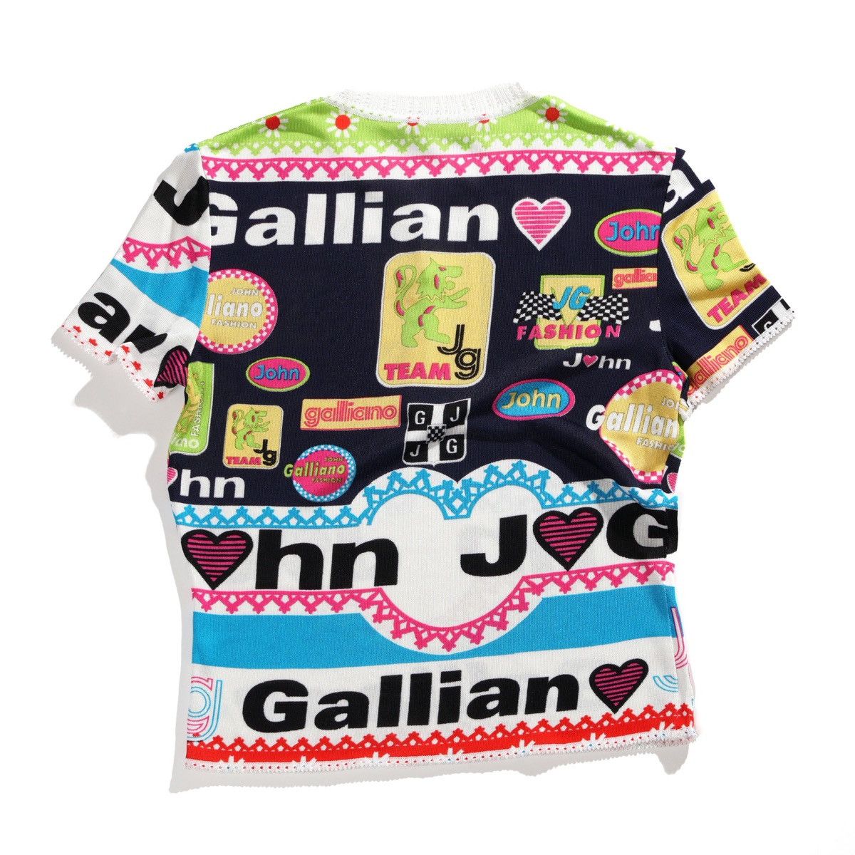 John Galliano John Galliano S/S 2002 Polo – Mega Logo, Size M Size M / US 6-8 / IT 42-44 - 2 Thumbnail