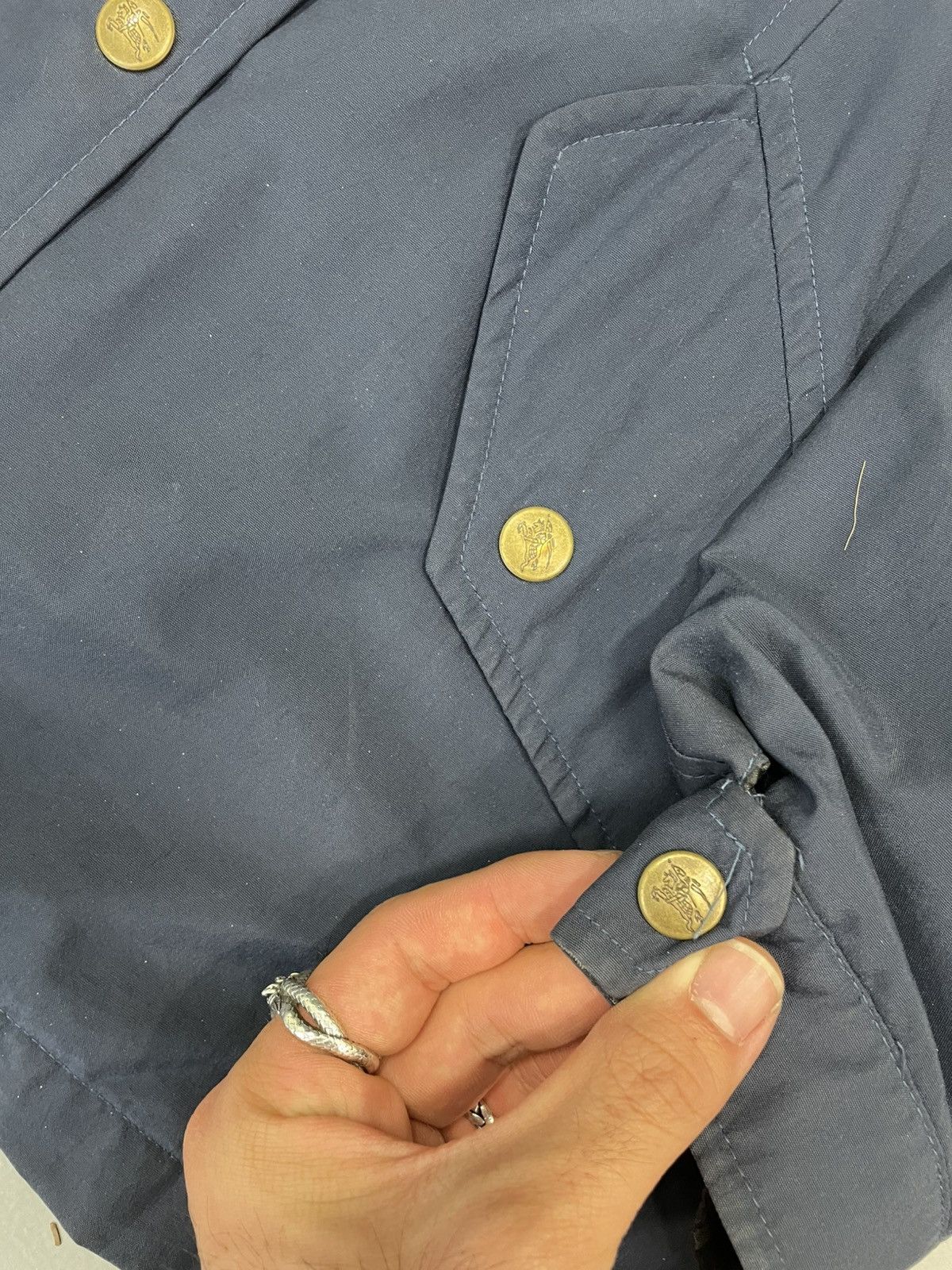 Burberry × Vintage Vintage 90’s Burberry Nylon Chore Jacket Size US L / EU 52-54 / 3 - 2 Thumbnail