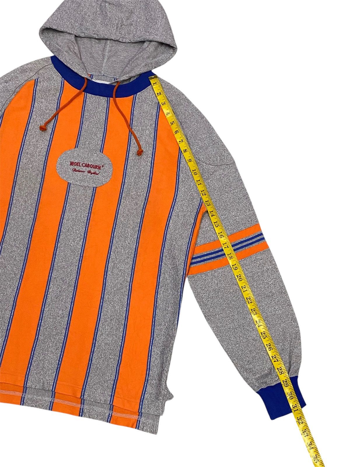 Nigel Cabourn Vintage Nigel Cabourn Stripe Hoodie Long Sleeve Shirt Size US M / EU 48-50 / 2 - 17 Thumbnail