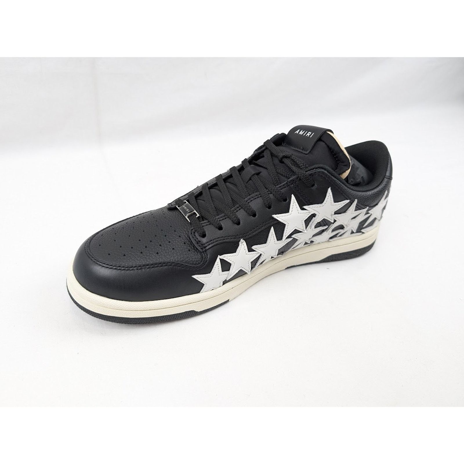 Amiri o1rshd1 Stars Low-Top Sneakers in Black/White Size US 13 / EU 46 - 9 Thumbnail