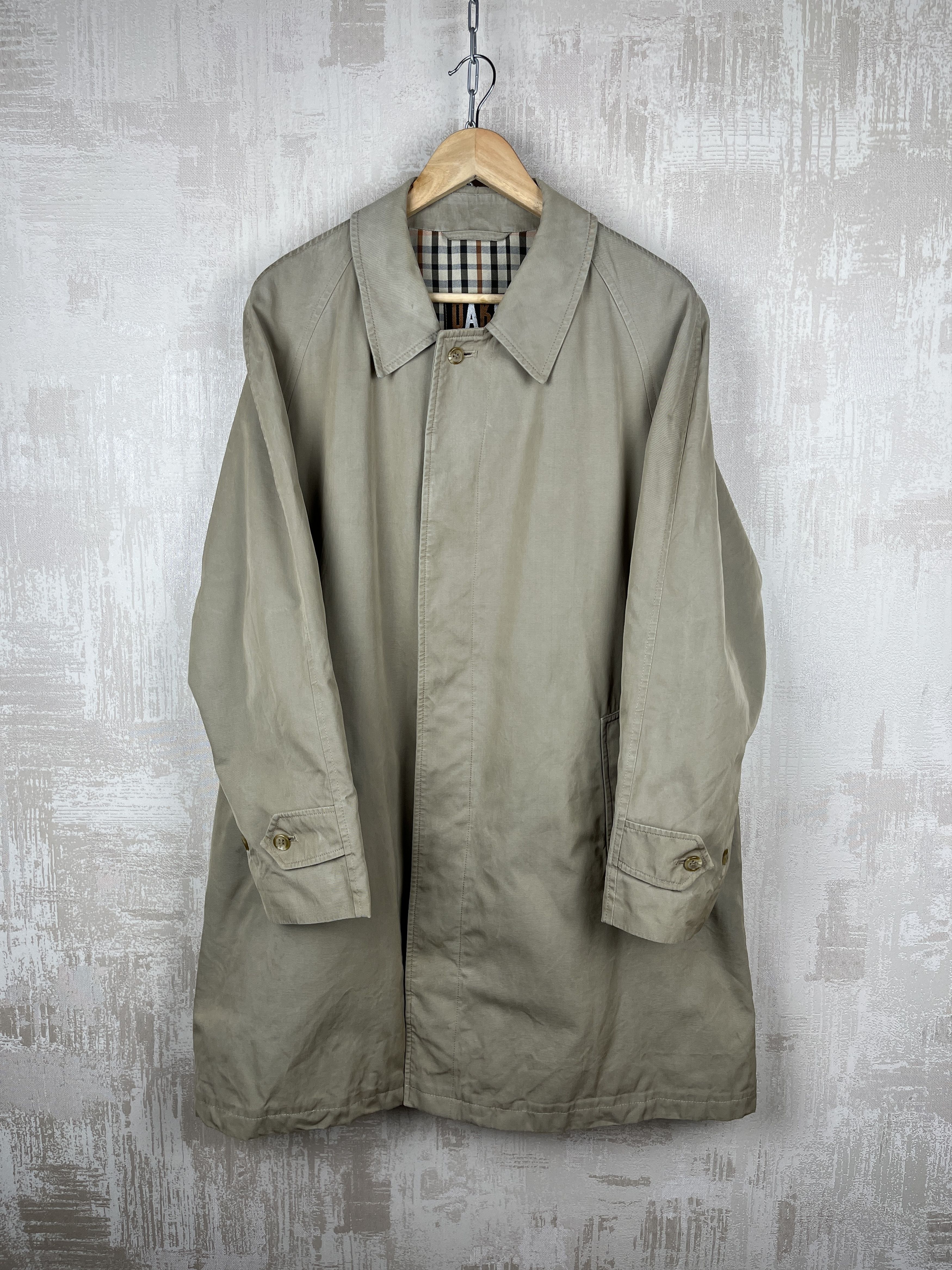 DAKS Vintage Daks London Check Lining Trench Coat Jacket Size US M / EU 48-50 / 2 - 9 Thumbnail