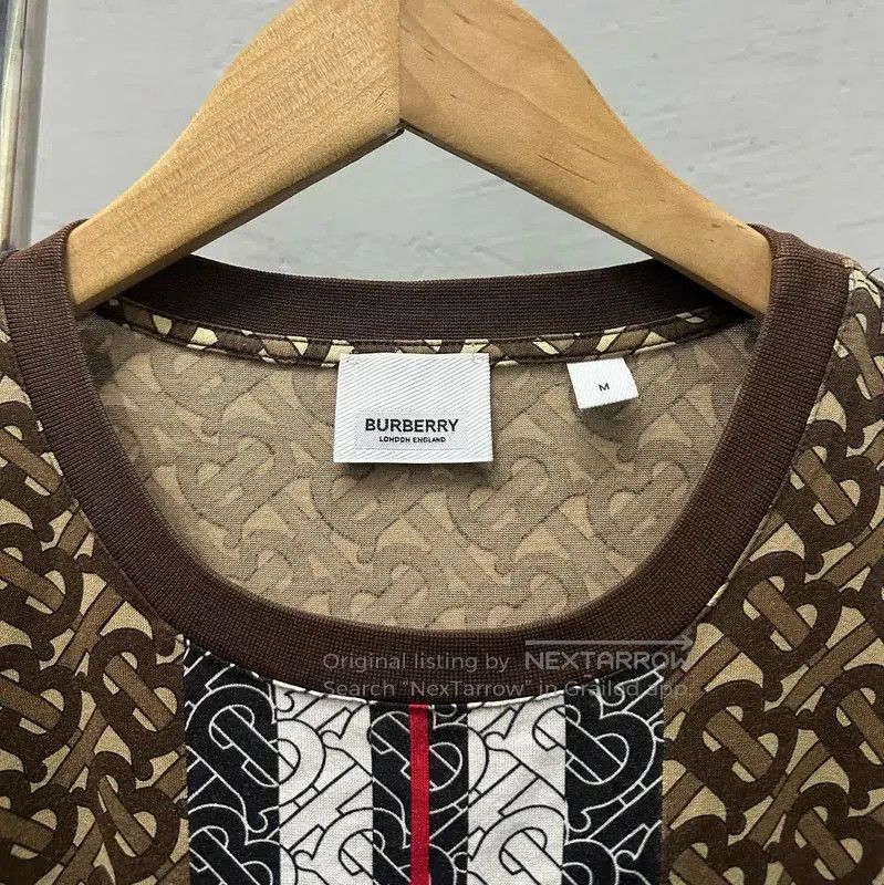 Burberry Burberry Brown Stripe Short Sleeve T. Size US M / EU 48-50 / 2 - 5 Thumbnail
