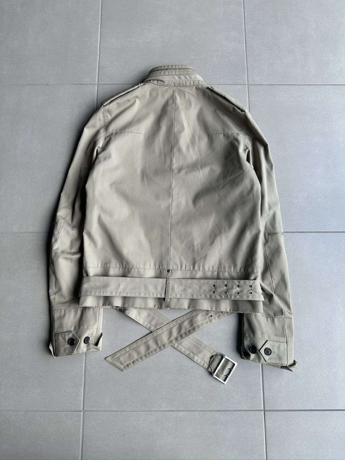 Dior × Hedi Slimane Dior Homme SS03 “Follow me” belted rider moto jacket Size US M / EU 48-50 / 2 - 14 Thumbnail