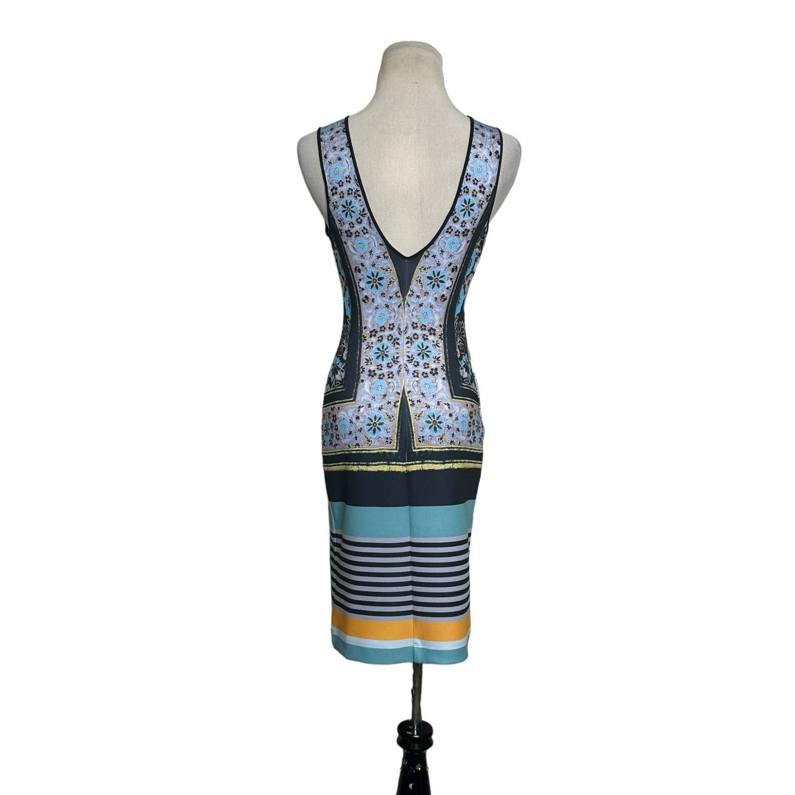 Anthropologie Clover Canyon colorful fitted mini dress size small Size S / US 4 / IT 40 - 2 Thumbnail