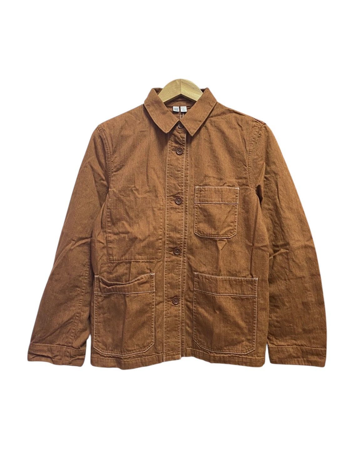 Uniqlo 🔥 Baggy Jacket 🔥 Uniqlo X Christophe Lemaire Brown Jacket Size L / US 10 / IT 46 - 1 Thumbnail