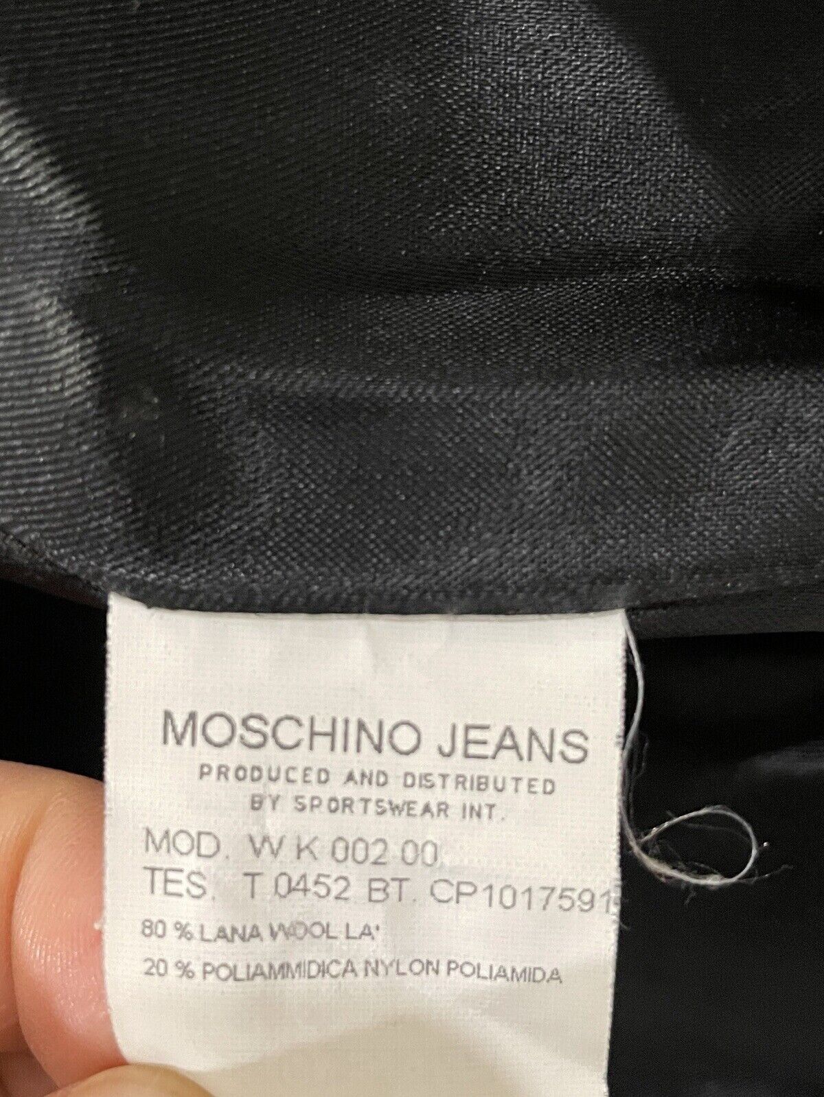 Moschino Moschino Jeans Wool Рoundstooth Print Long Wool Coat Size XL / US 12-14 / IT 48-50 - 14 Thumbnail