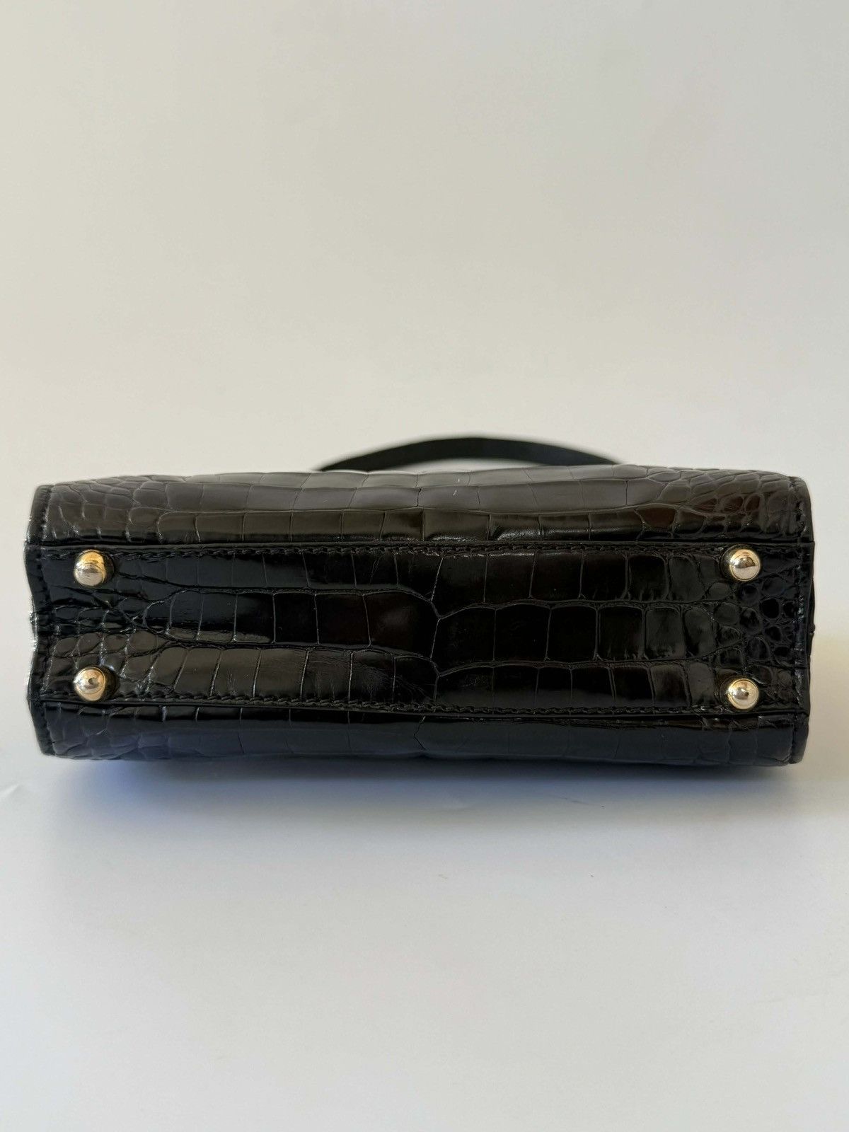 Gucci Gucci by Tom ford Black Crocodile Embossed Leather Handbag Size ONE SIZE - 6 Thumbnail