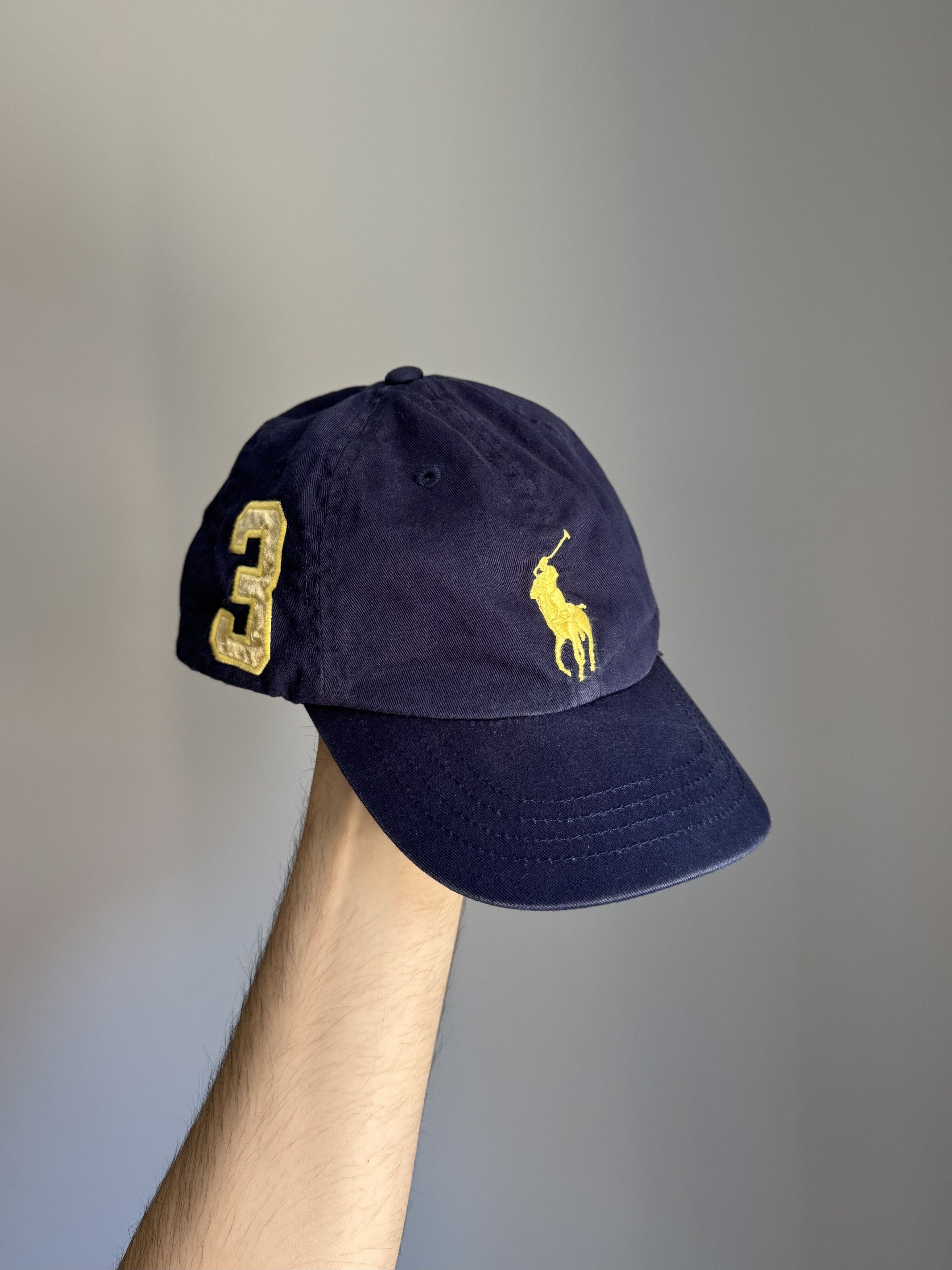 Polo Ralph Lauren × Ralph Lauren × Vintage Vintage Polo Ralph Lauren 3 Big logo Cap Hat Y2K Size ONE SIZE - 1 Thumbnail