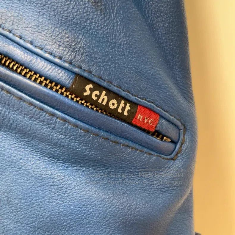 Schott Schott The locomotive is made of old leather clothes Size US L / EU 52-54 / 3 - 8 Thumbnail