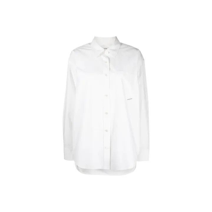 Alexander Wang Alexander Wang White Long Sleeve Shirt - Size XS / US 0-2 / IT 36-38 - 1 Thumbnail