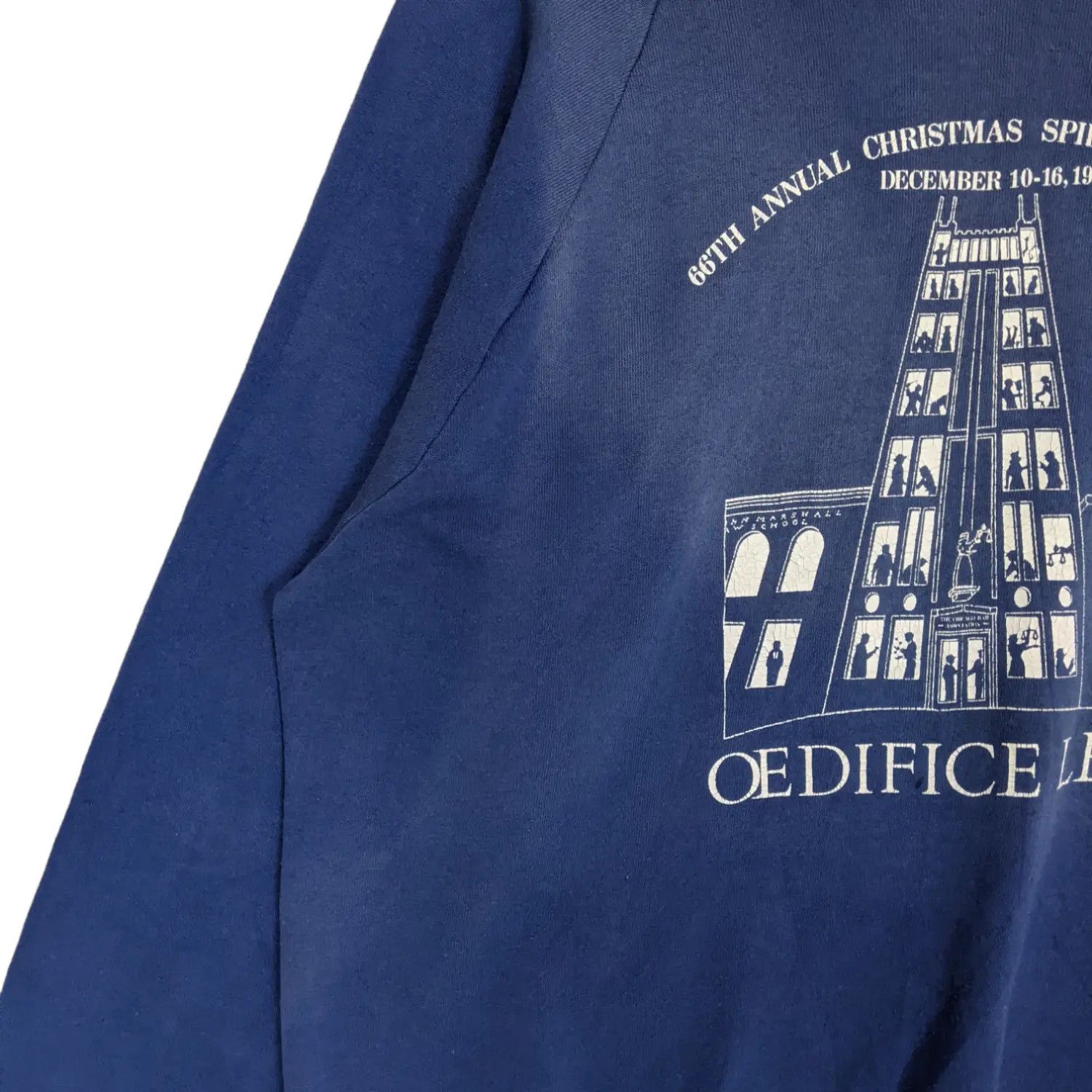 Edifice Japan Vintage 80's 1989 OEDIFICE LEX Christmas Spirits Sweatshirt Size US XL / EU 56 / 4 - 8 Thumbnail