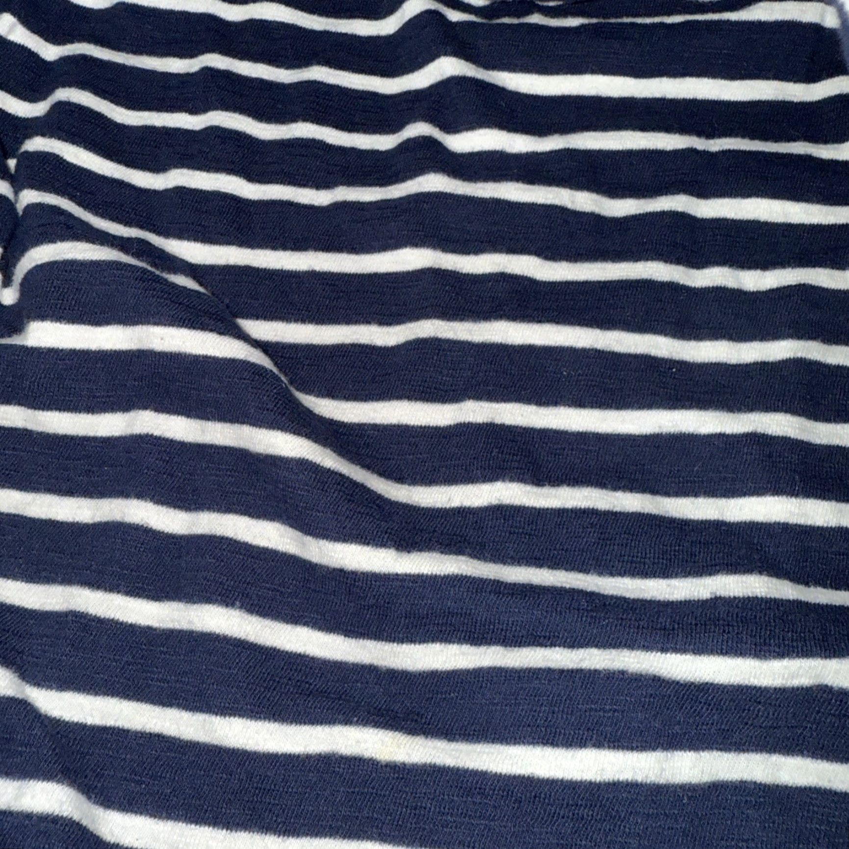 Vintage MAURICES Dress Sundress Striped Blue White M Medium Sleeveless Round Neck Midi Key Hole Back Accent Tie Front Women’s Size M / US 6-8 / IT 42-44 - 4 Thumbnail