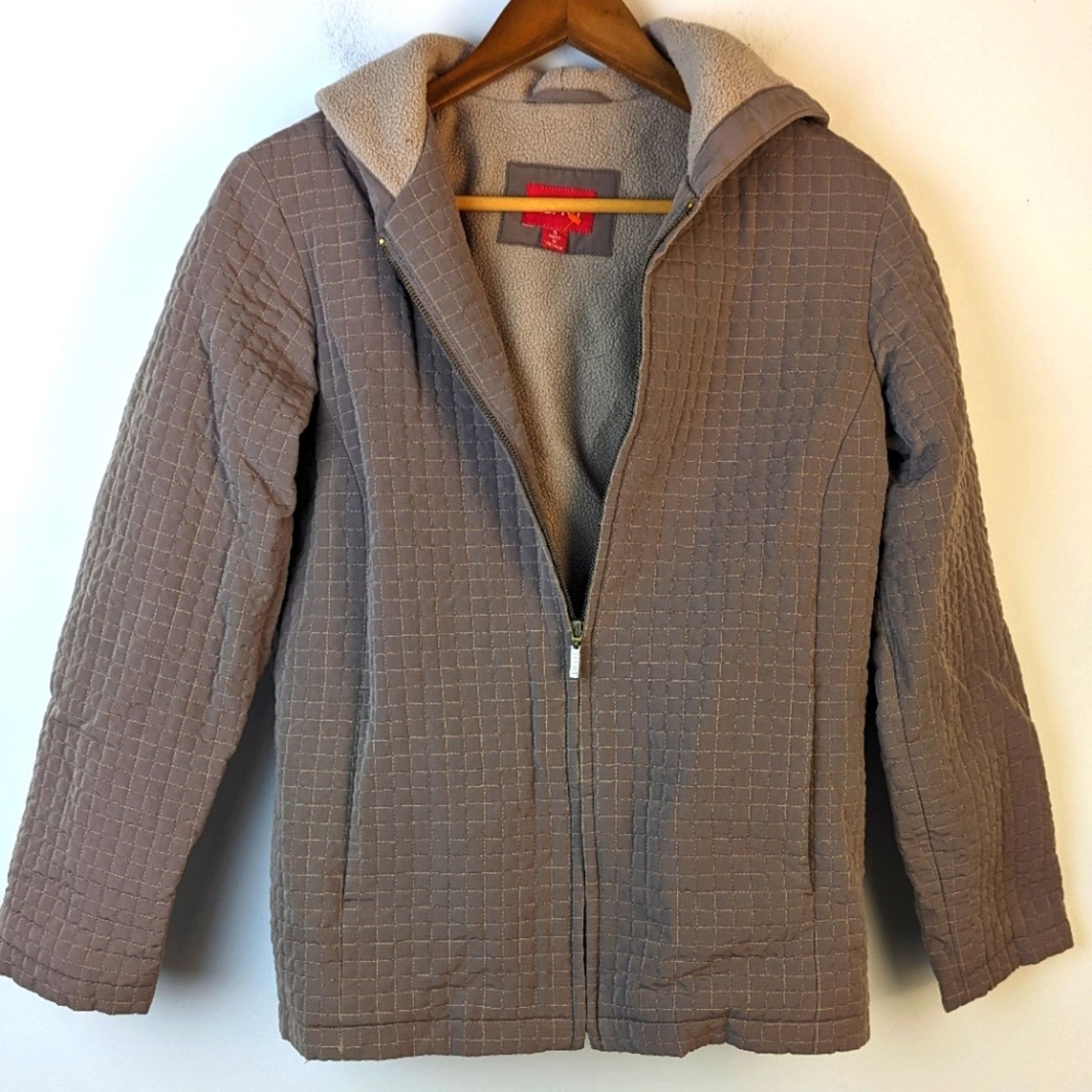 Esprit Esprit Quilted Hooded Jacket - Small Size S / US 4 / IT 40 - 1 Thumbnail