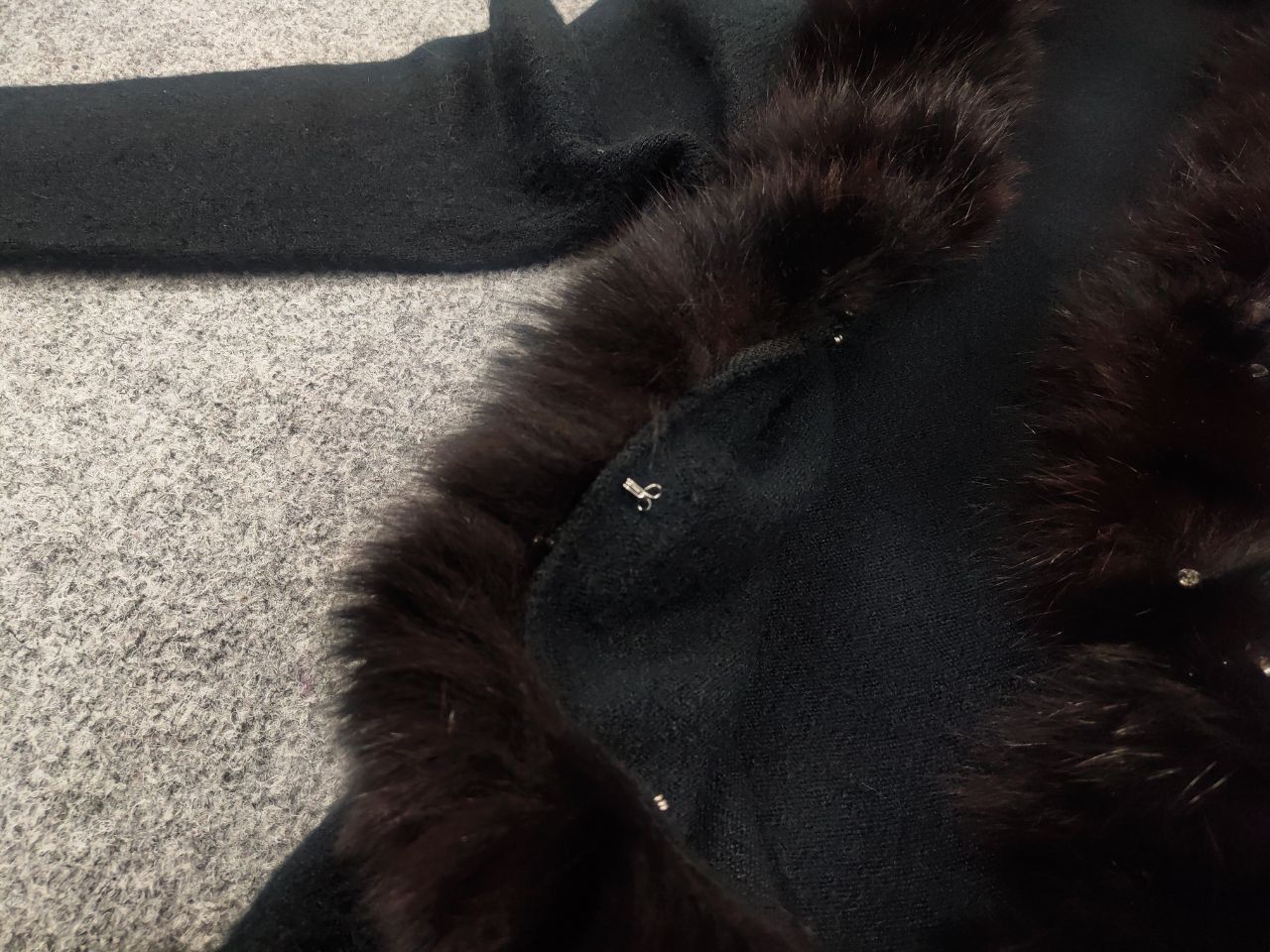 If Six Was Nine Vintage Y2K Grunge cardigan fur chains if six was nine Size L / US 10 / IT 46 - 10 Thumbnail