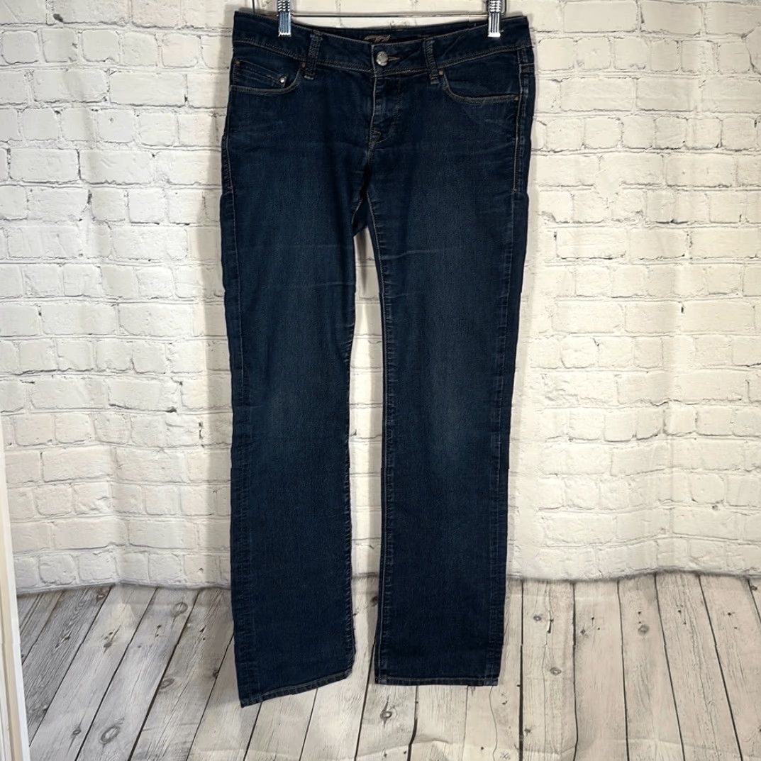 Vintage Mavi Jeans Annie Low Rise Straight Leg Jeans 28/32 Women Jeans Blue Size 28" / US 6 / IT 42 - 2 Thumbnail