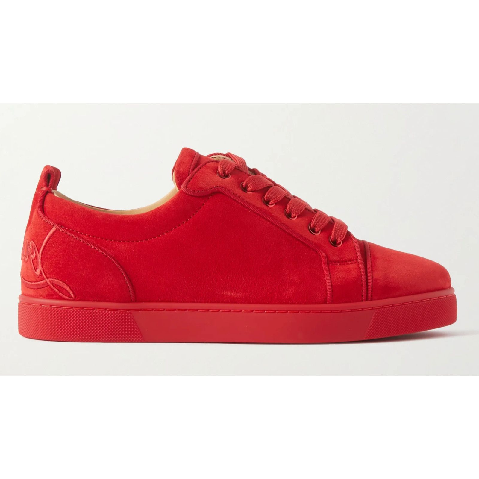 Christian Louboutin Christian Louboutin Mens Fun Louis Junior Flat Loubi Red Size US 9 / EU 42 - 1 Thumbnail