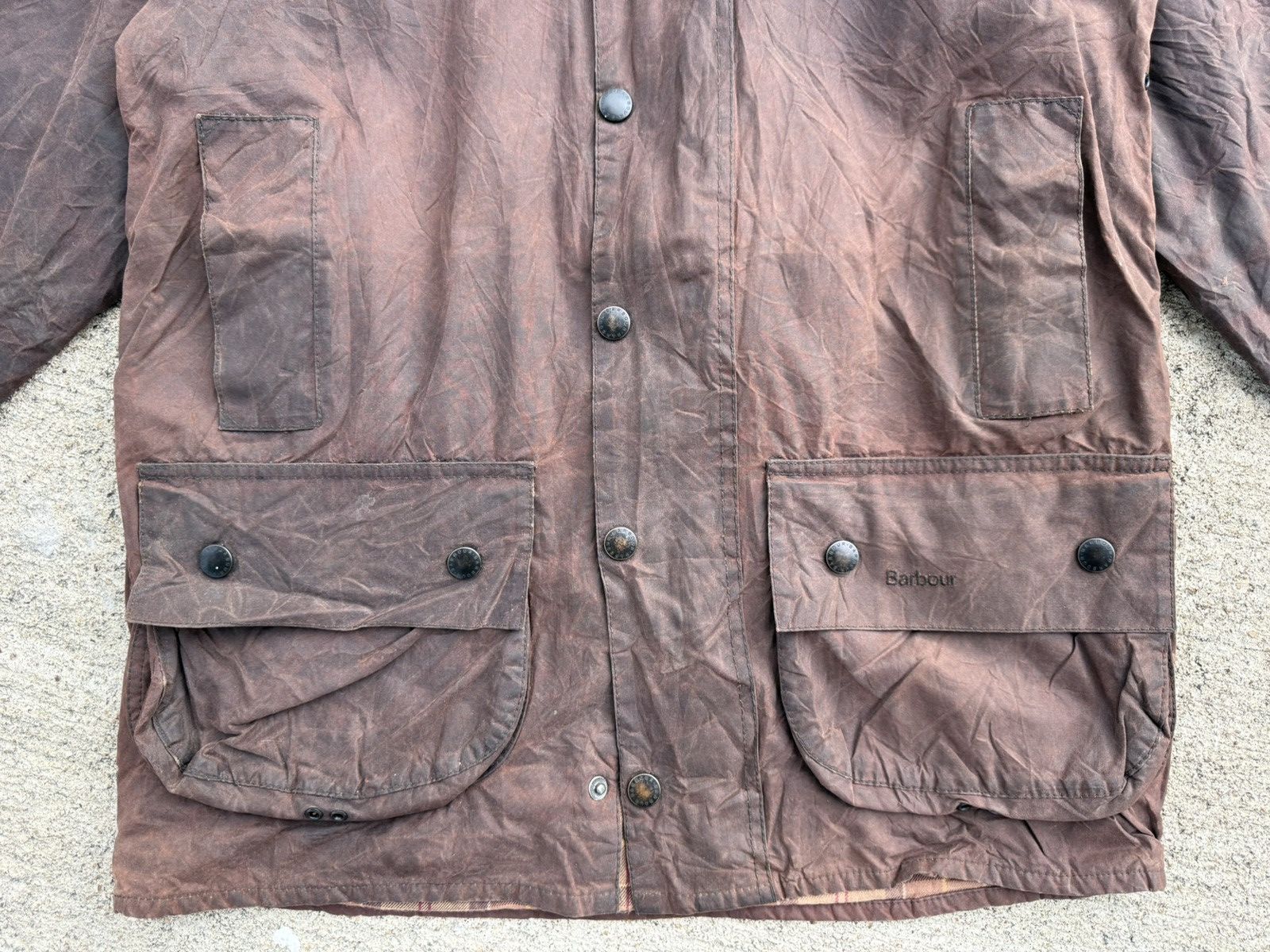 Barbour Barbour Beaufort Waxed Tartan Jacket Size US XL / EU 56 / 4 - 2 Thumbnail