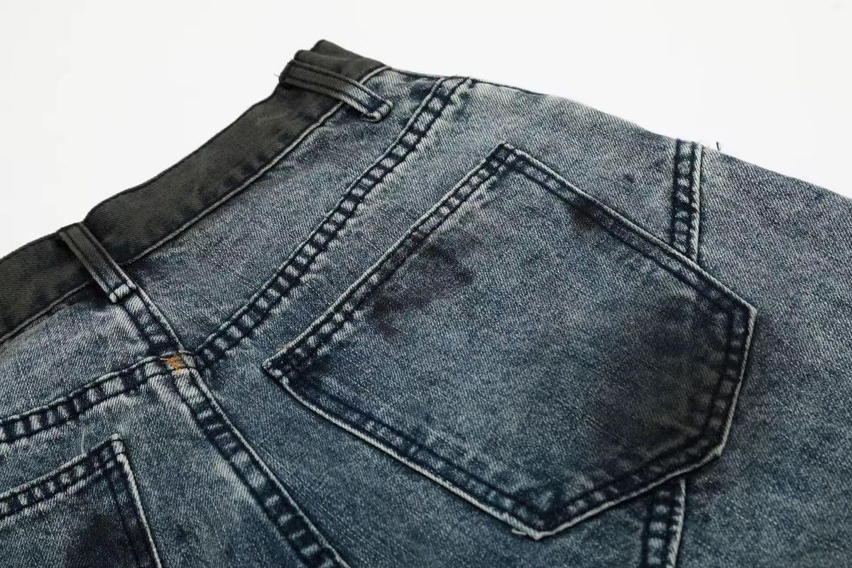 Designer × Other Washed Streetwear Design Tie Dye Retro Shorts Size US 32 / EU 48 - 4 Thumbnail