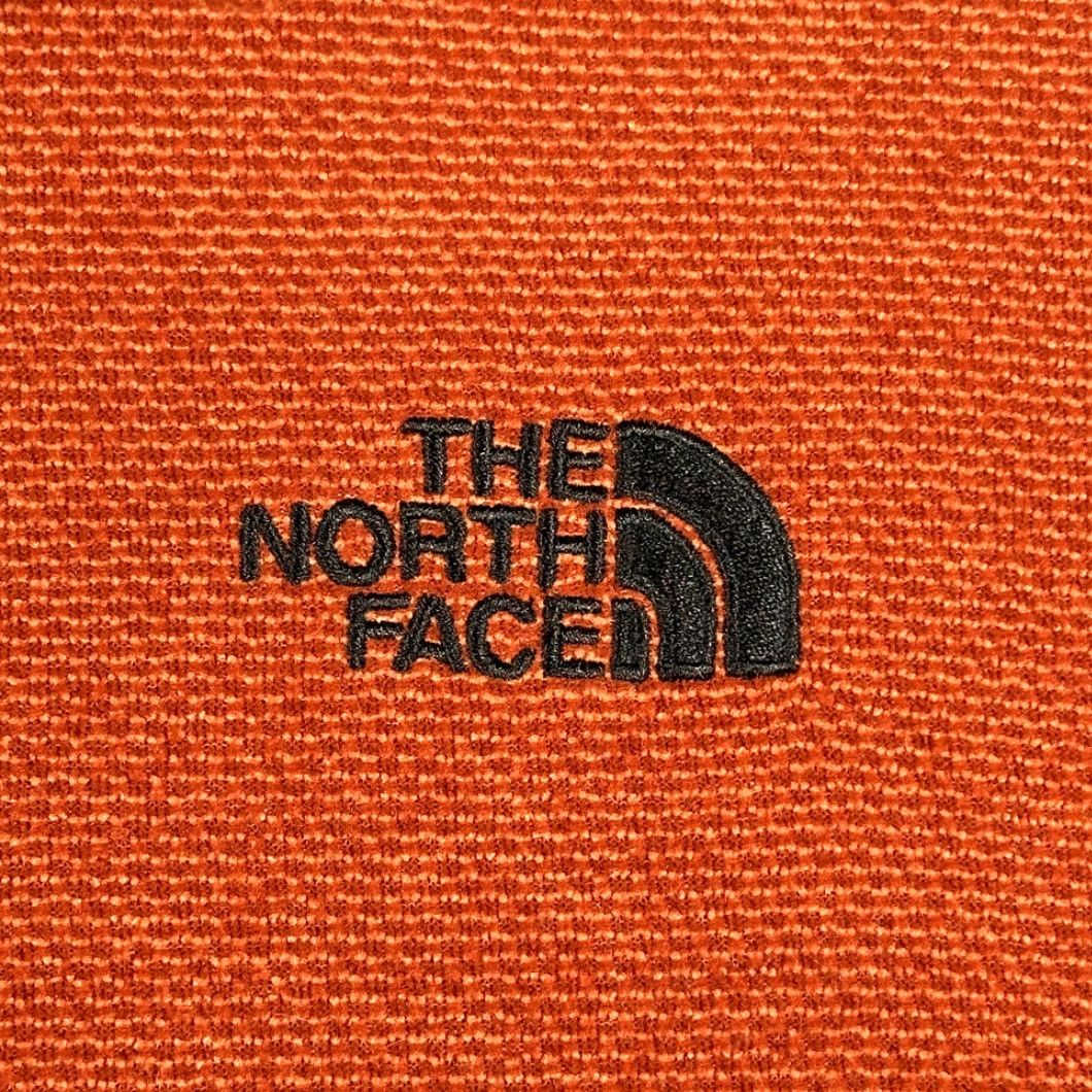 The North Face The North Face Pullover Shirt XL Orange Textured Fleece 1/4 Zip Long Sleeve Logo Adult Mens Size US XL / EU 56 / 4 - 4 Thumbnail