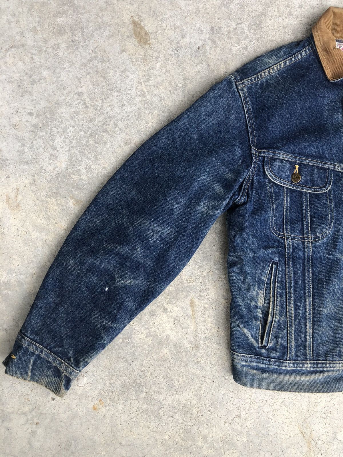 Vintage Vintage 70s Lee Storm Rider Blanked Lined Denim Jacket Size US M / EU 48-50 / 2 - 5 Thumbnail