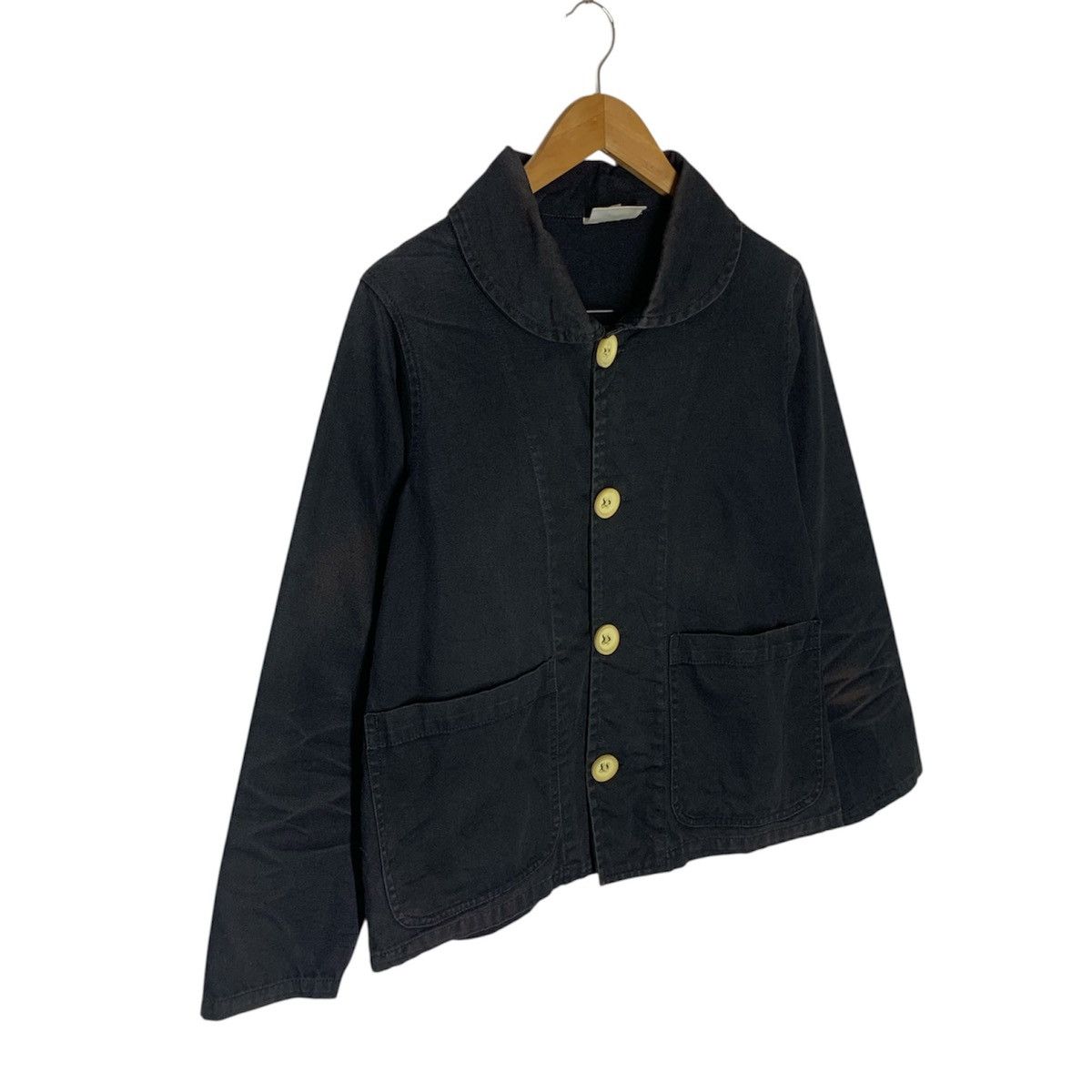 Yarmo Vintage YARMO British Workwear Fishermen Shawl Collar Navy Size US M / EU 48-50 / 2 - 3 Thumbnail
