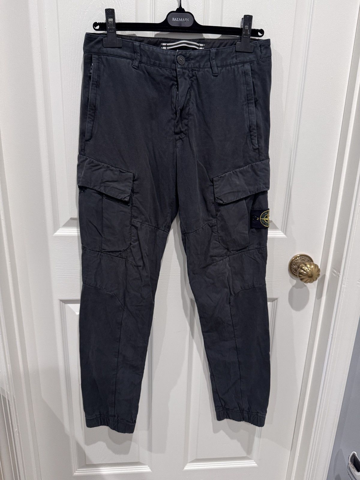 Stone Island Stone Island Black Cotton Cargo Pants Sz 30 Type SL Size US 30 / EU 46 - 1 Thumbnail
