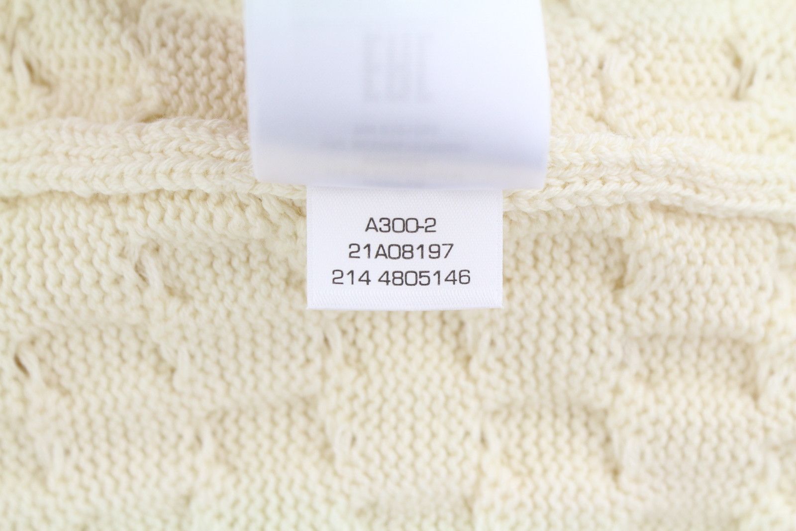 Gant CABLE C-NECK L Cream Wool Blend Jumper 87225 Size L / US 10 / IT 46 - 11 Thumbnail