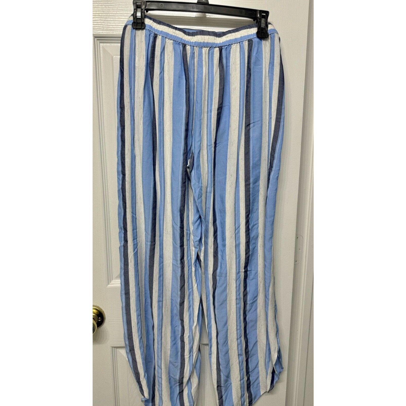 Drew DREW Whitney Wrapped, Split Leg Harem Pants Blue Stripes - M Size 30" / US 8 / IT 44 - 4 Thumbnail