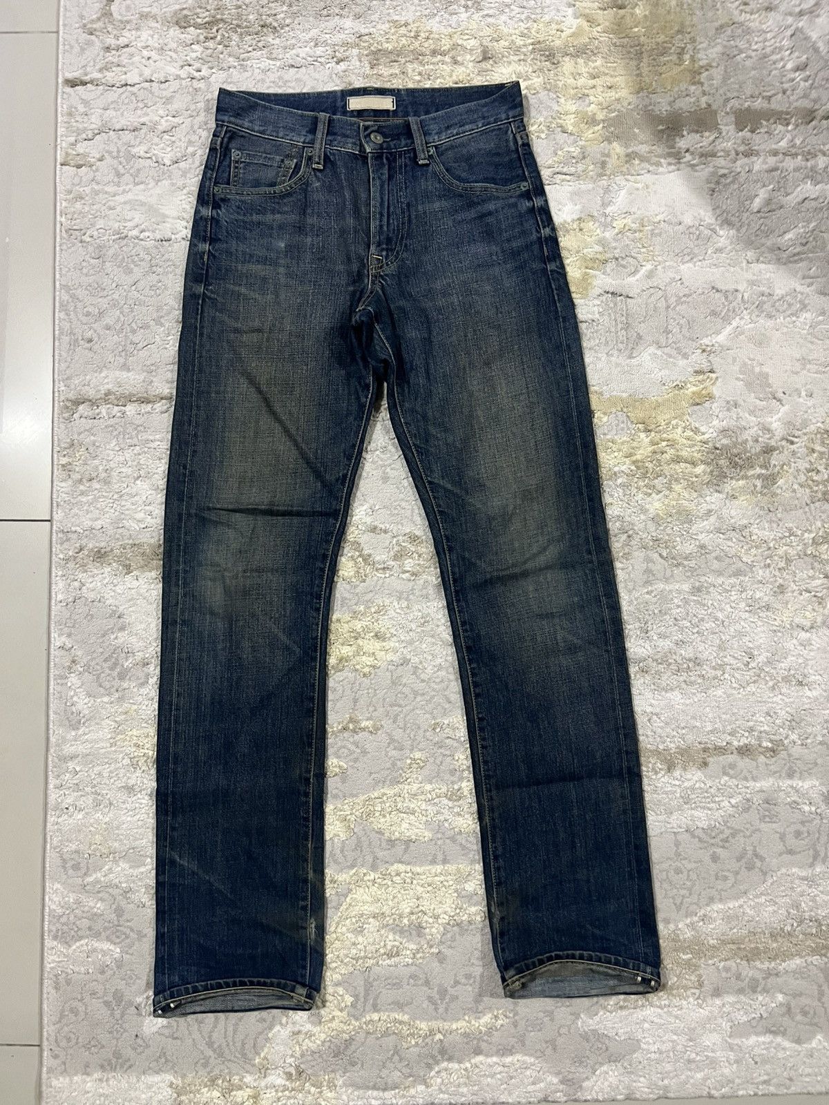 Oni Vintage Uniqlo 🇯🇵 Mud Wash Selvedge Denim Jeans Regular Cut Size US 28 / EU 44 - 1 Thumbnail