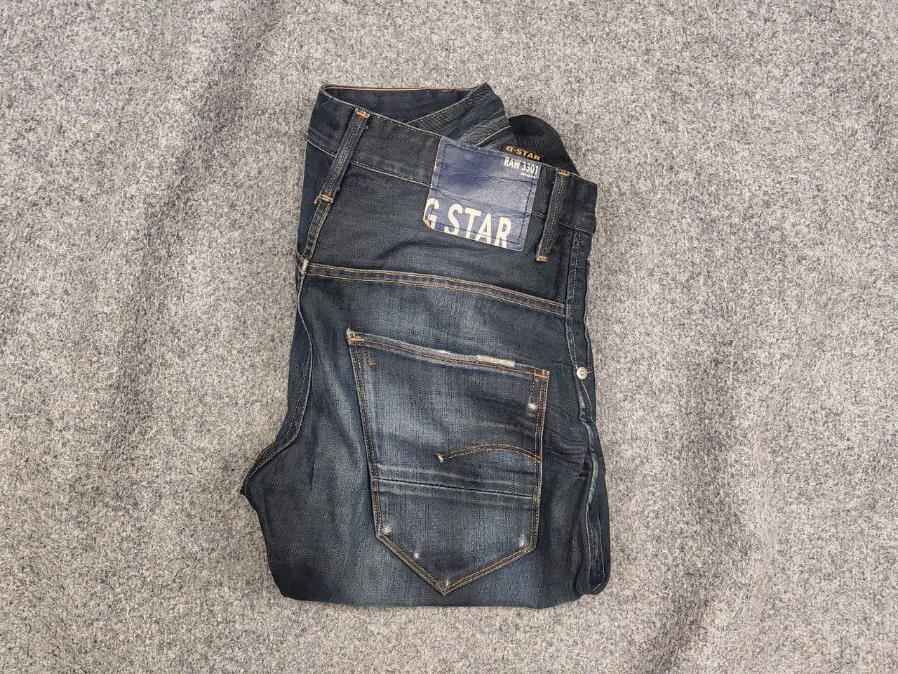 G-Star G Star Raw arc loose tapered Faded denim twisted seam jeans Size US 31 - 1 Thumbnail