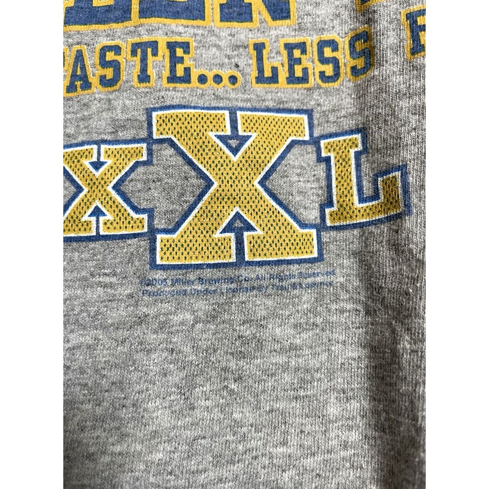Vintage VINTAGE Miller Lite Brew Crew Graphic Short Sleeve T-Shirt Gray L Size US L / EU 52-54 / 3 - 3 Thumbnail