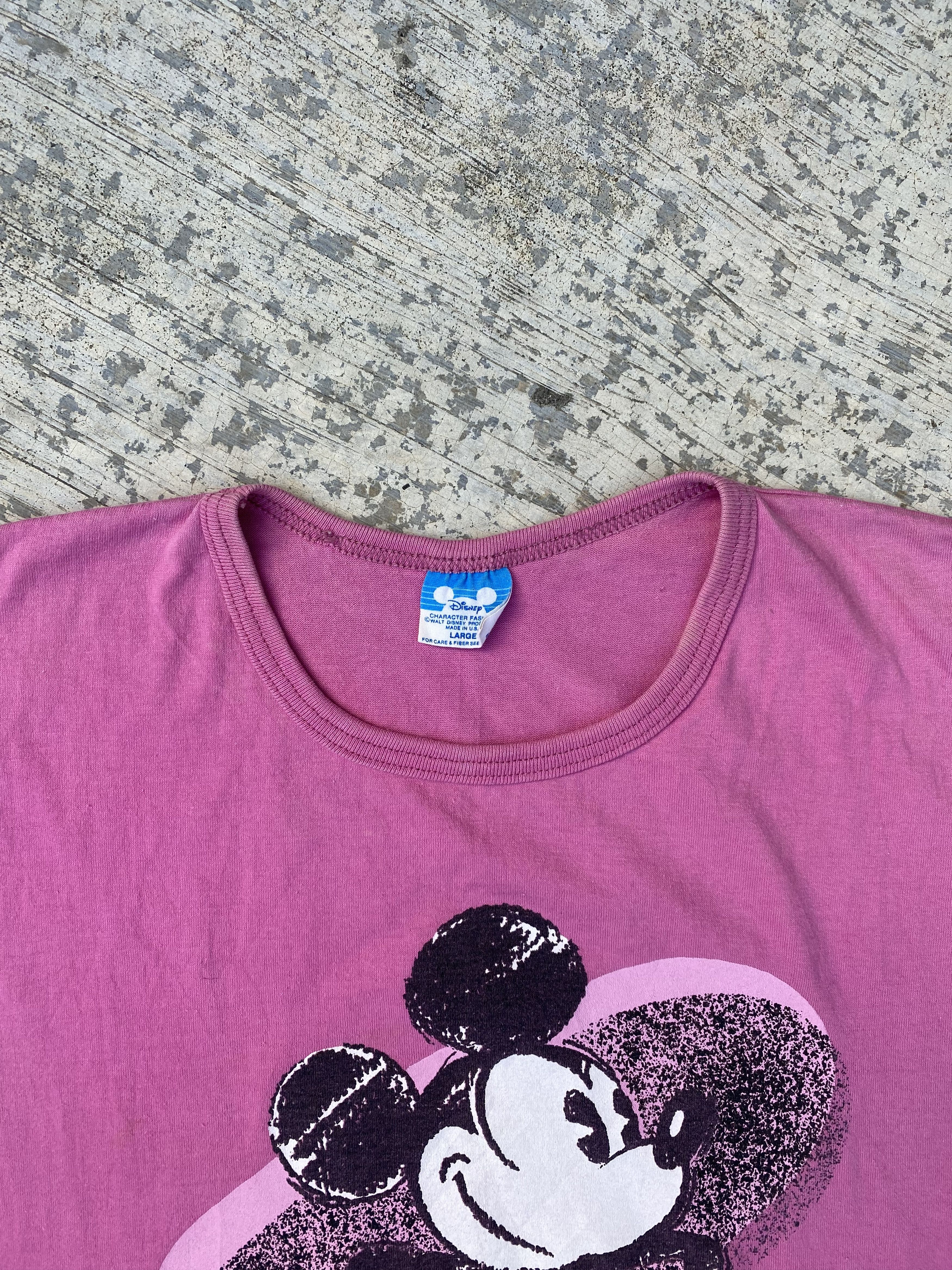 Mickey Mouse × Vintage Vintage 80’s Mickey Mouse big logo Size L / US 10 / IT 46 - 3 Thumbnail