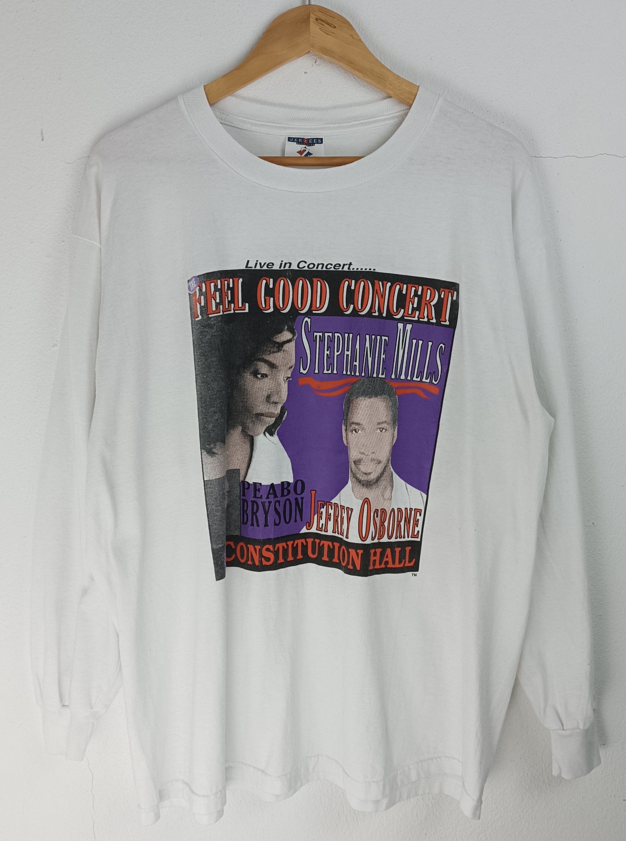 Rap Tees VINTAGE 90'S STEPHANIE MILLS & JEFFREY OSBORNE CONCERT TEE Size US XL / EU 56 / 4 - 3 Thumbnail