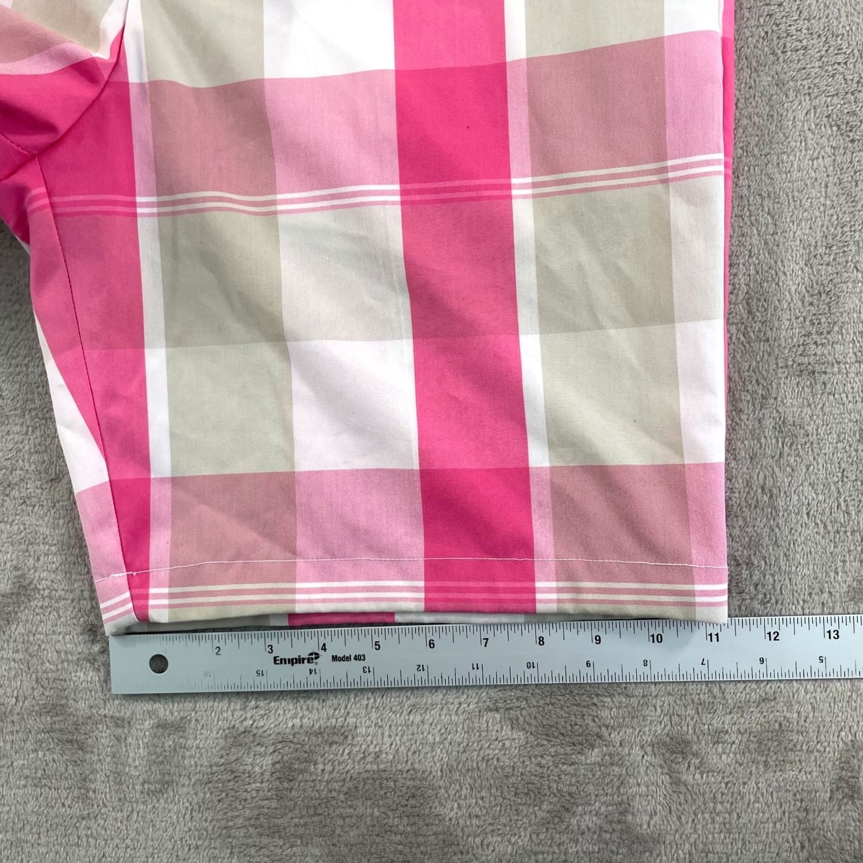 Adidas Adidas Golf Shorts Men 34 Pink Plaid Performance Flat Front NWOT Size US 34 / EU 50 - 6 Thumbnail