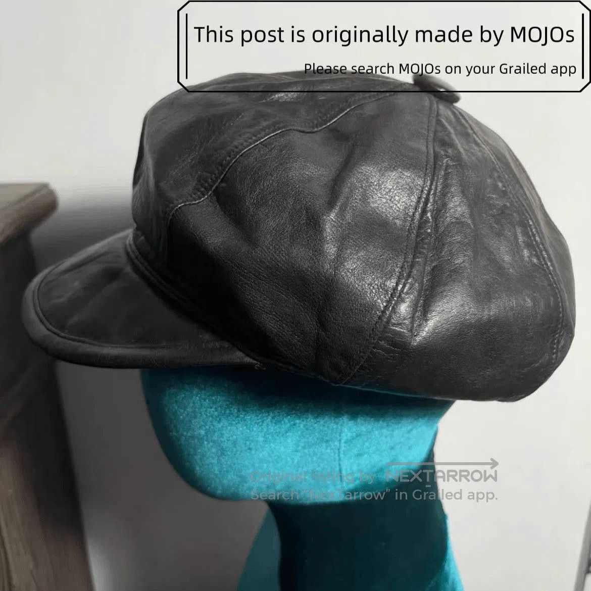 Number (N)ine Number Nine Vintage Leather Painter Hat. Size ONE SIZE - 2 Thumbnail