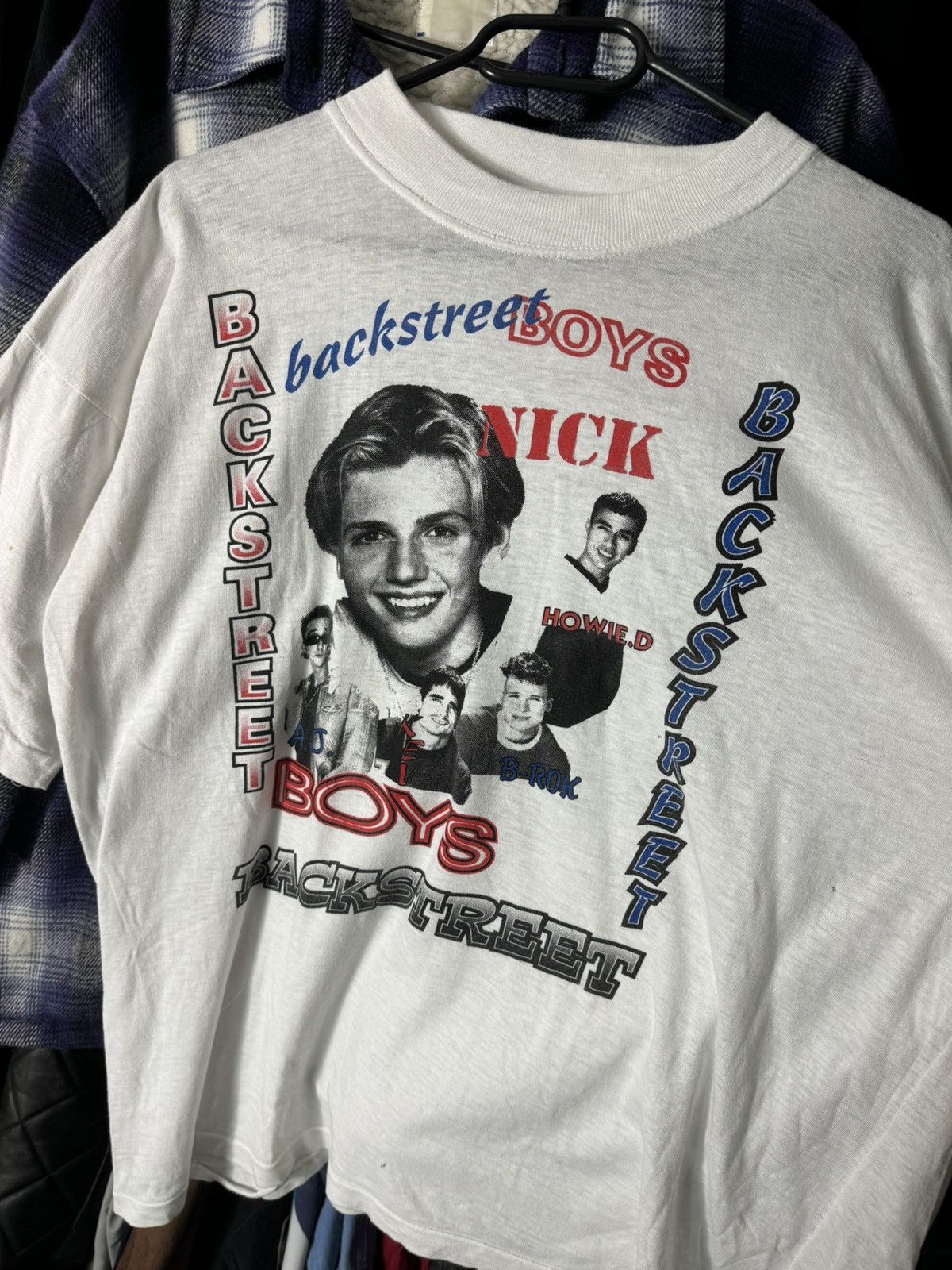 Band Tees × Vintage Vintage 90s Backstreet Boys Single Stitch Full Print Boxy Size US L / EU 52-54 / 3 - 2 Thumbnail